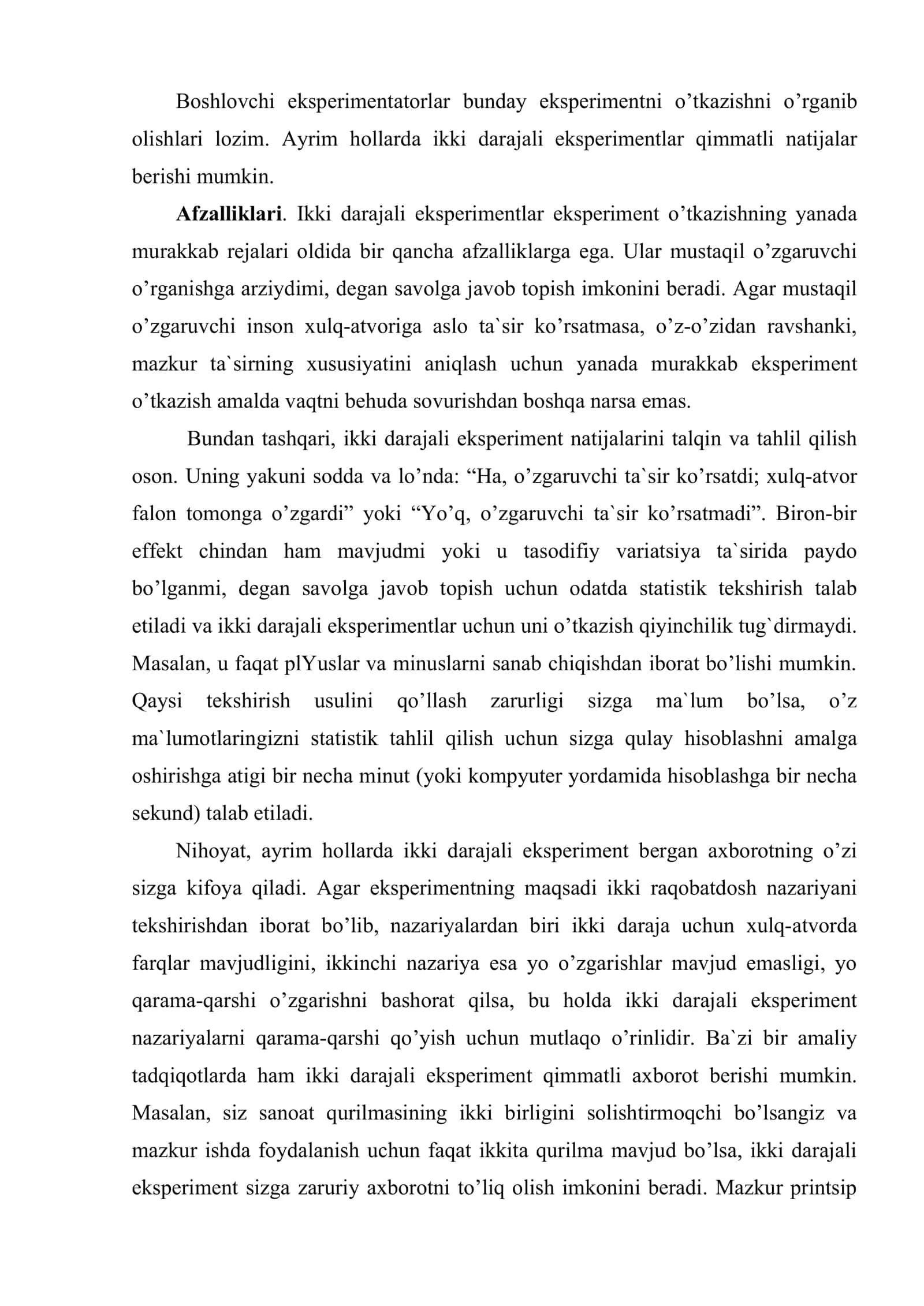 Eksperimentlarni loyihalash 3