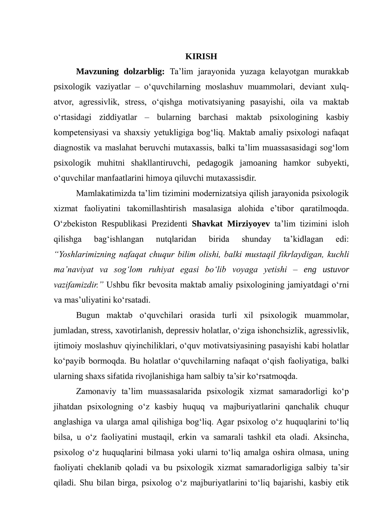 PSIXOLOG ISH JOYINI TASHKIL KILISH: PSIXOLOGIK KABINET, USUL VA USLUBLAR, IJTIMOIY VA TESHKILIY-METODIK XUJJATLAR 3