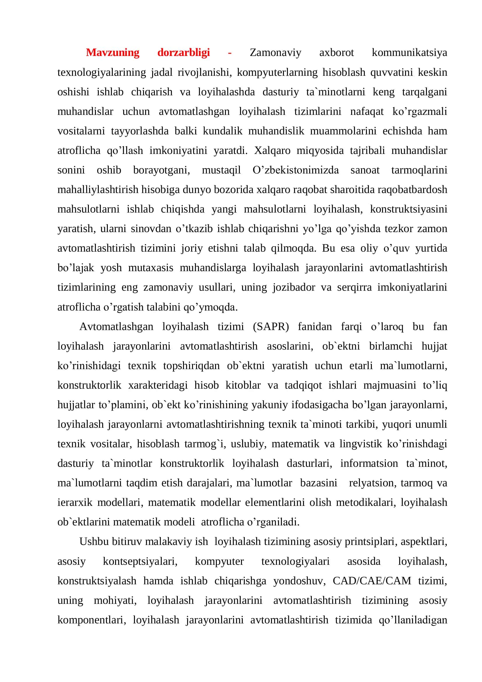 PROYEKSION CHIZMACHILIK MAVZULARINI AUTO CAD DASTURIDA BAJARISH METODIKASI 3