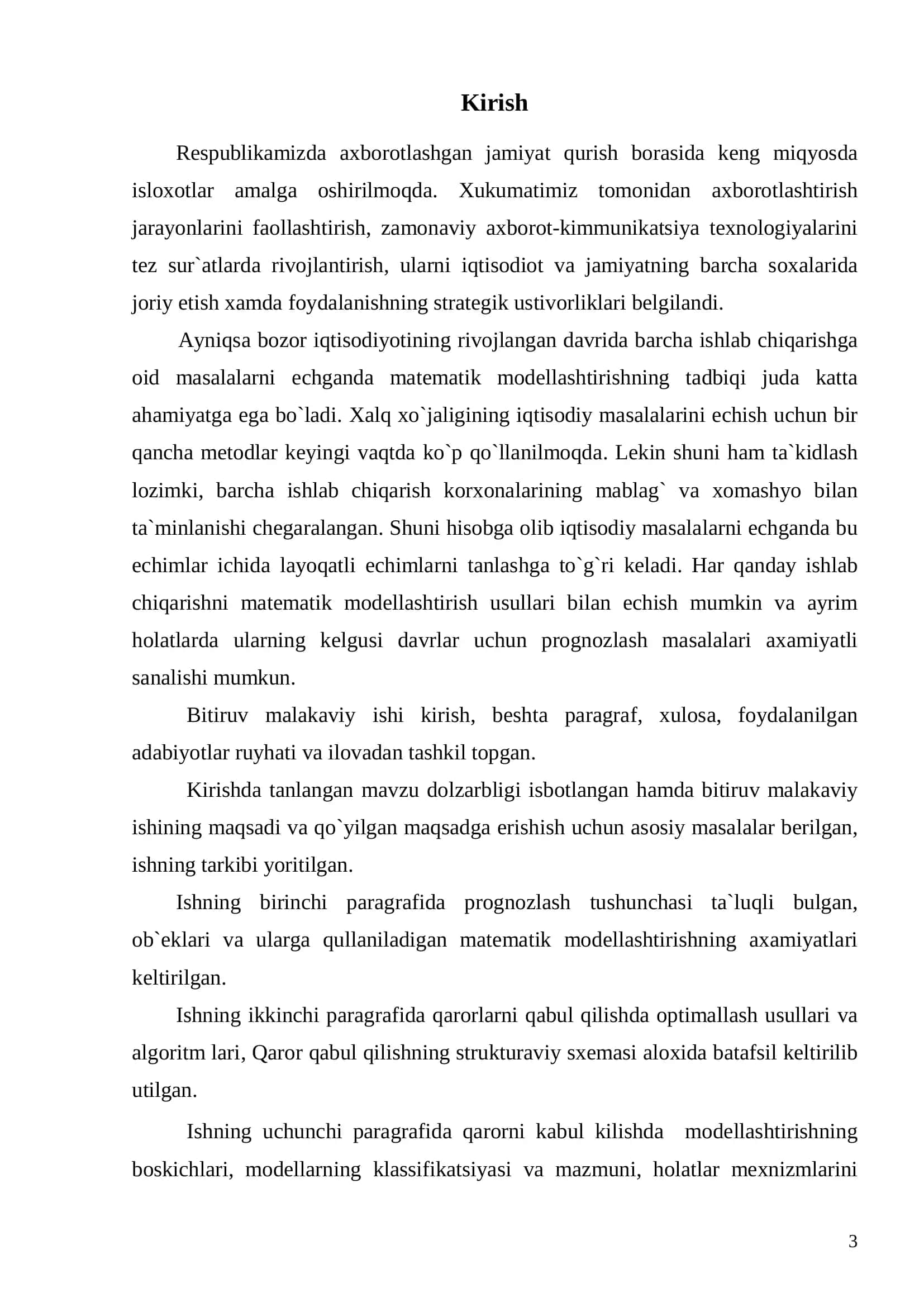 Tayor maxsulotlarni ishlab chiqarishni prognozlashtirishda qaror qabul qilishning multimediali dasturiy ta`minoti 3