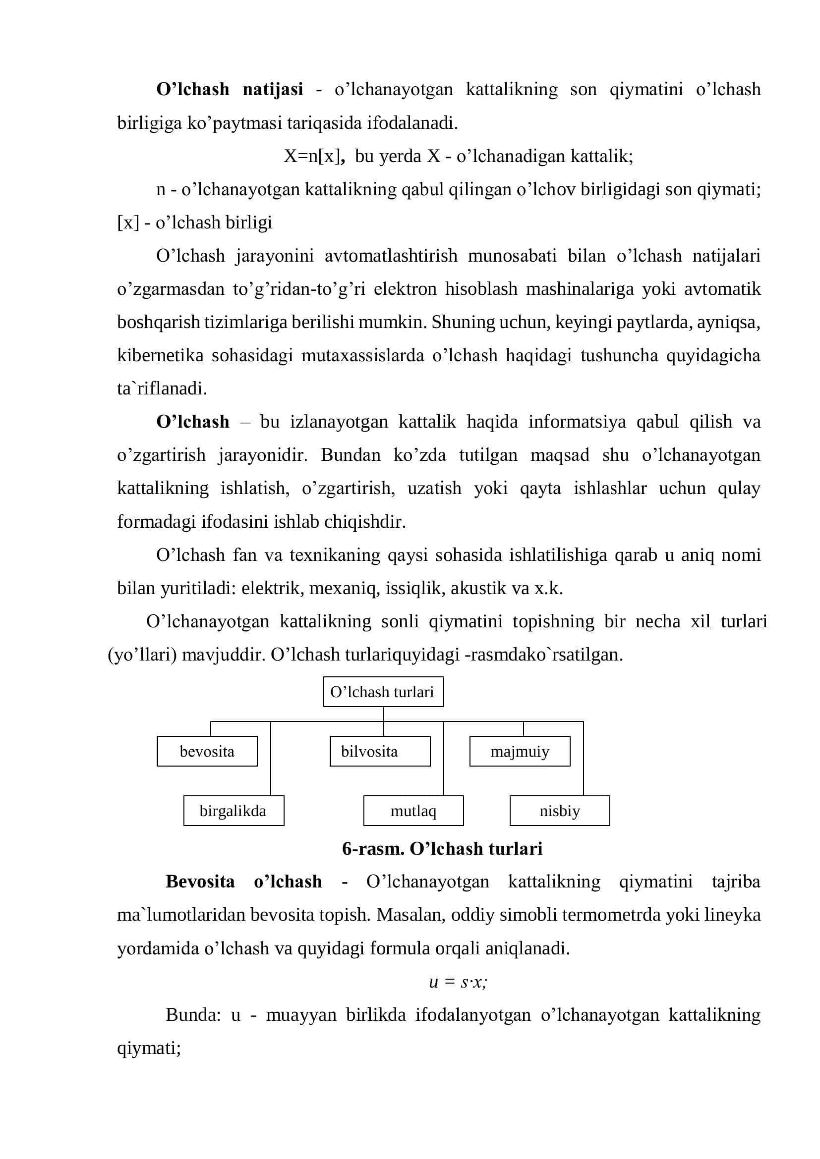 5-Ma`ruza. O’lchashning turlari va usullari 3