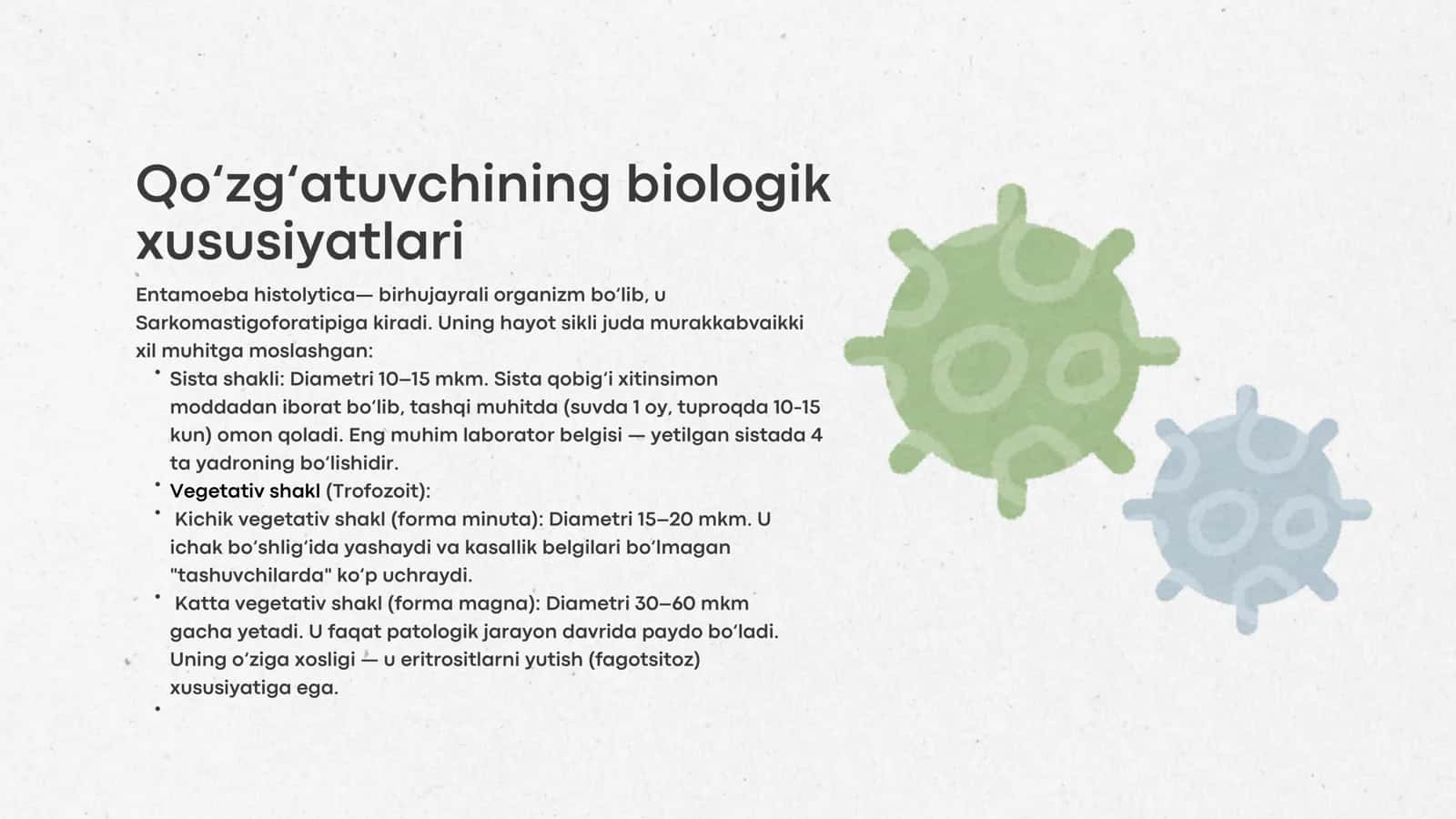 Amyobali disenteriya va ular keltirib chiqargan kasalliklar, laborator tashhisi 3