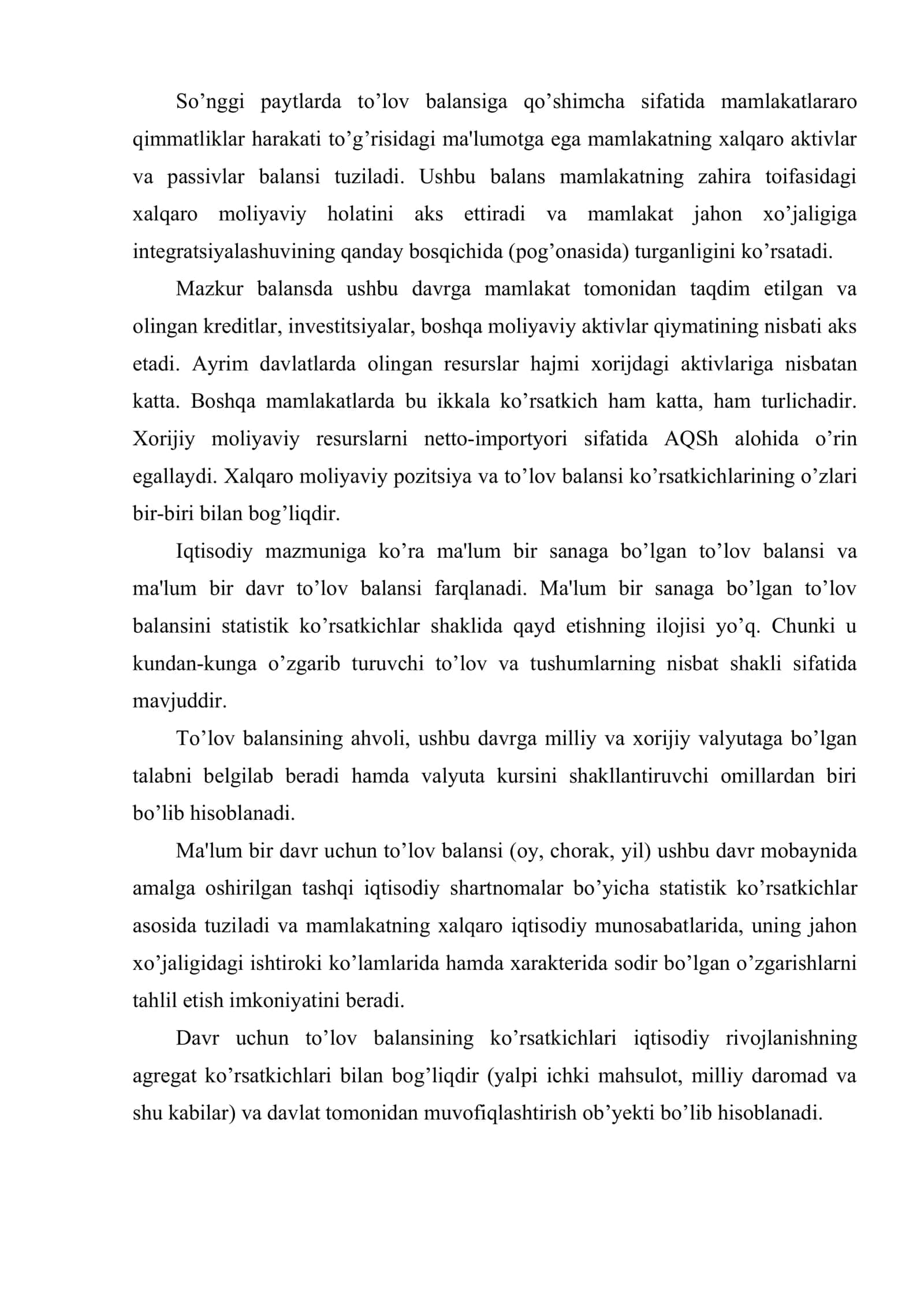 To’lov va hisob-kitob balanslari 3