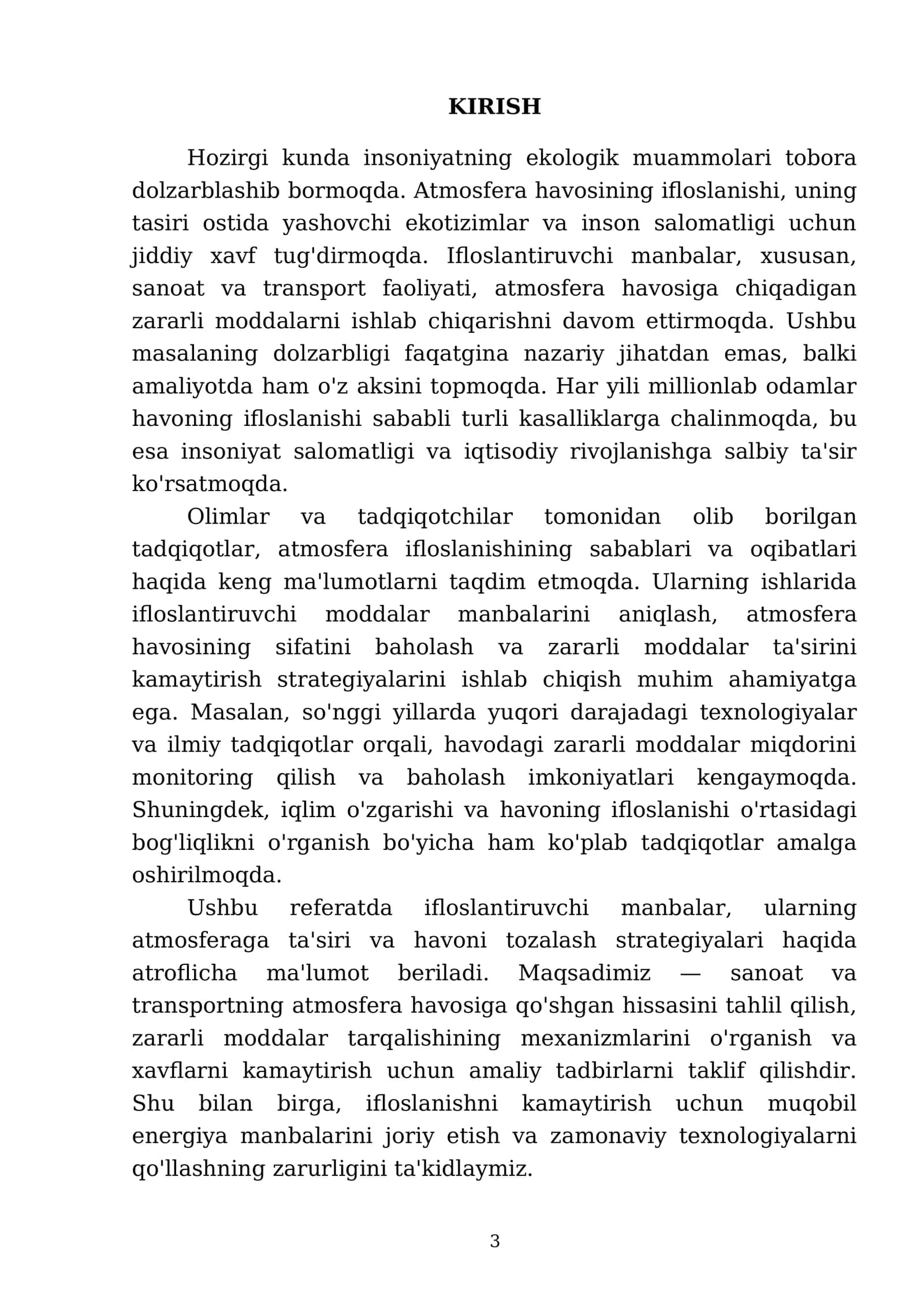 Ifloslantiruvchi manbalardan atmosfera havosiga chiqadigan zararli moddalar 3