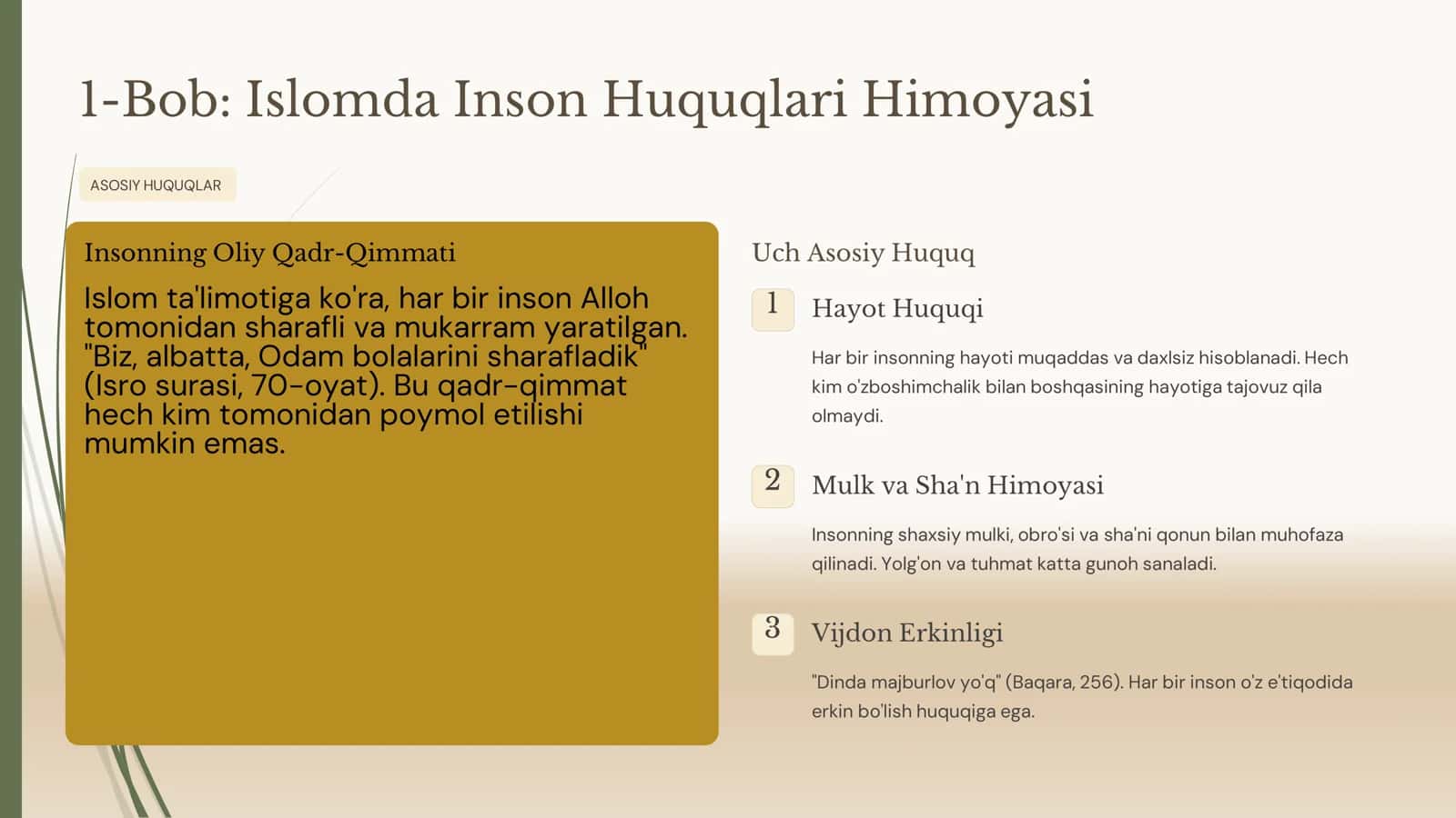 Islomda islom huquqlarining himoyasi ijtimoiy tenglik adolat va tolerantlik 3