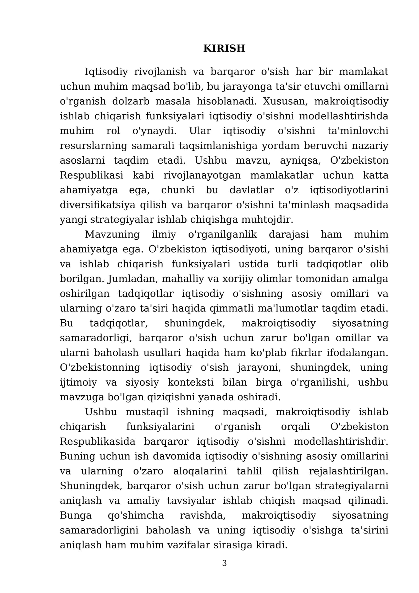 Makroiqtisodiy ishlab chiqarish funksiyalari asosida respublikada barqaror iqtisodiy o'sishni modellashtirish 3