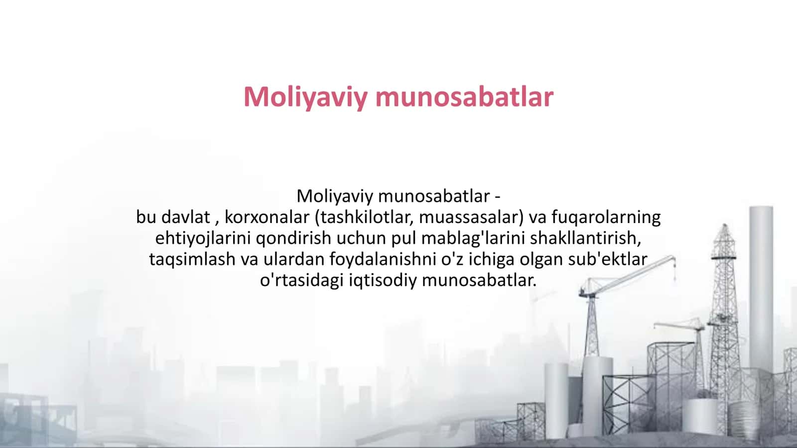 Korxonalar va davlatlar o'rtasidagi moliyaviy munosabatlar 3