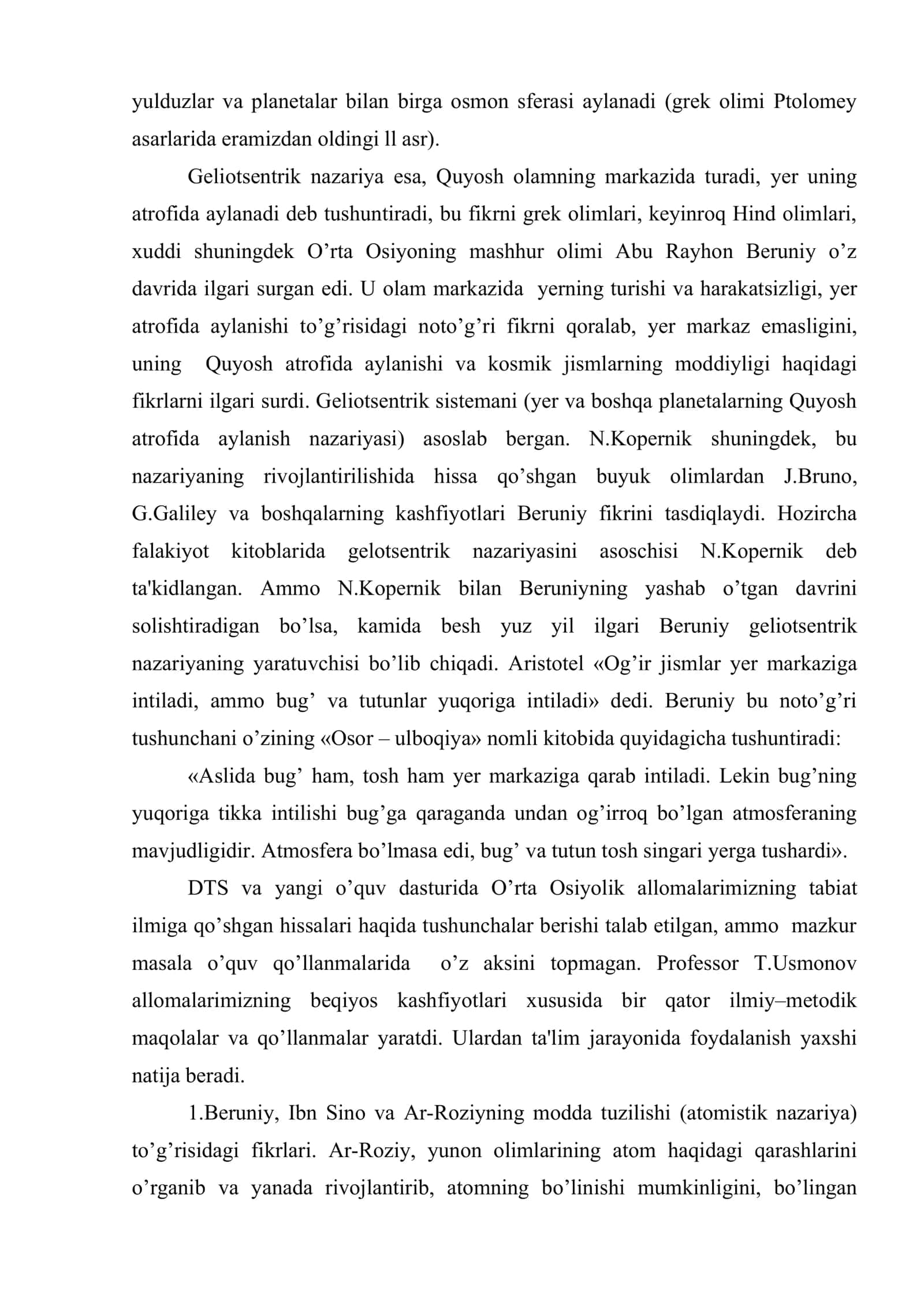 Fizika ta’limida milliy va umuminsoniy qadriyatlarni singdirish masalalari 3