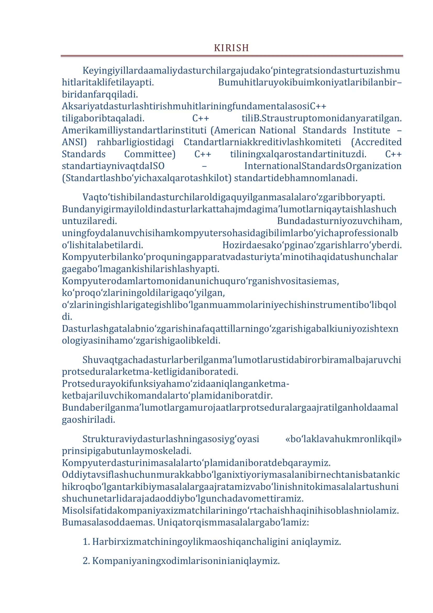 C++ da strukturalar bilan ishlash 3