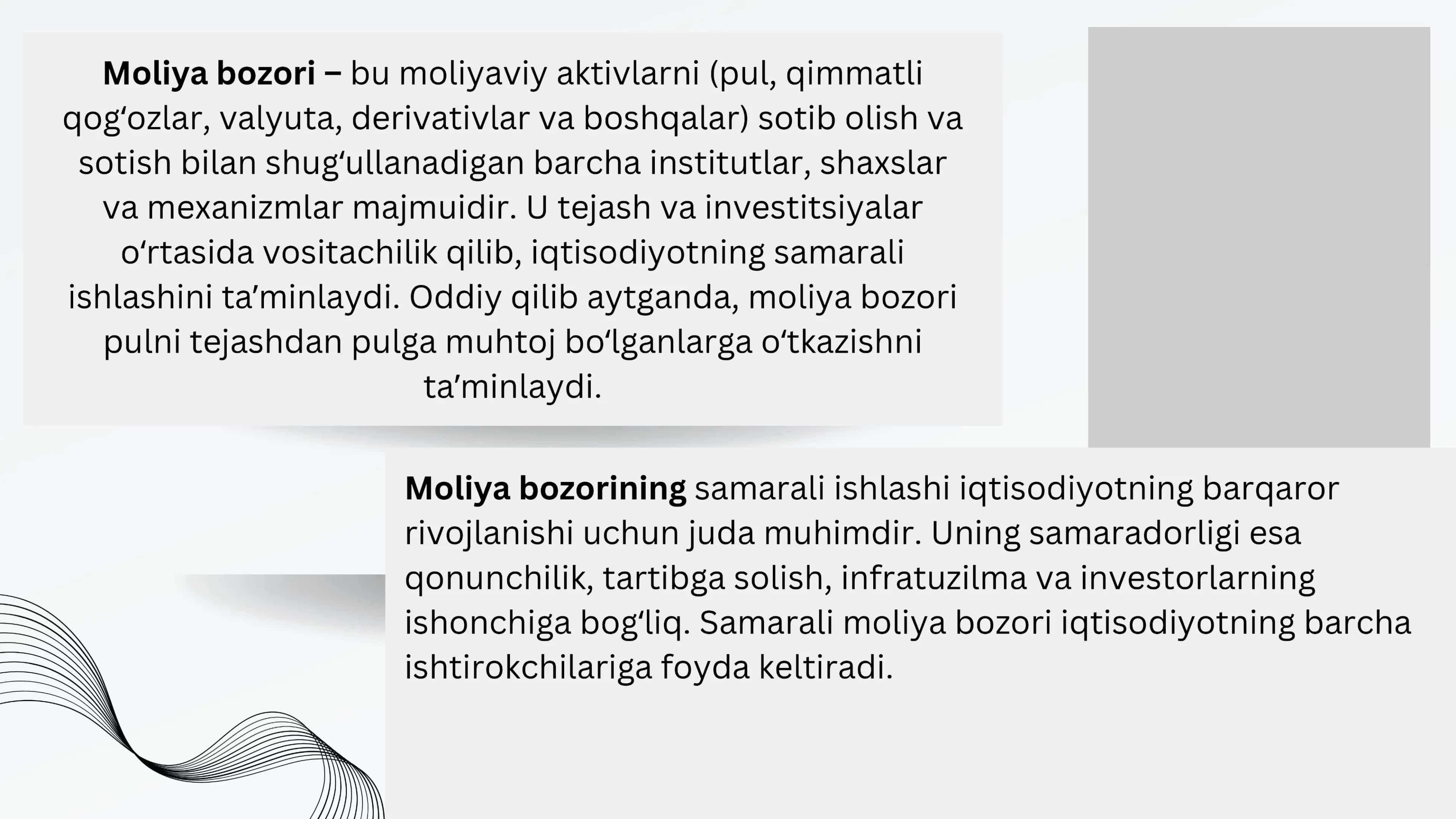 Moliyaviy bozor va uning resurslaridan samarali foydalanishni ta'minlashdagi ahamiyati 3