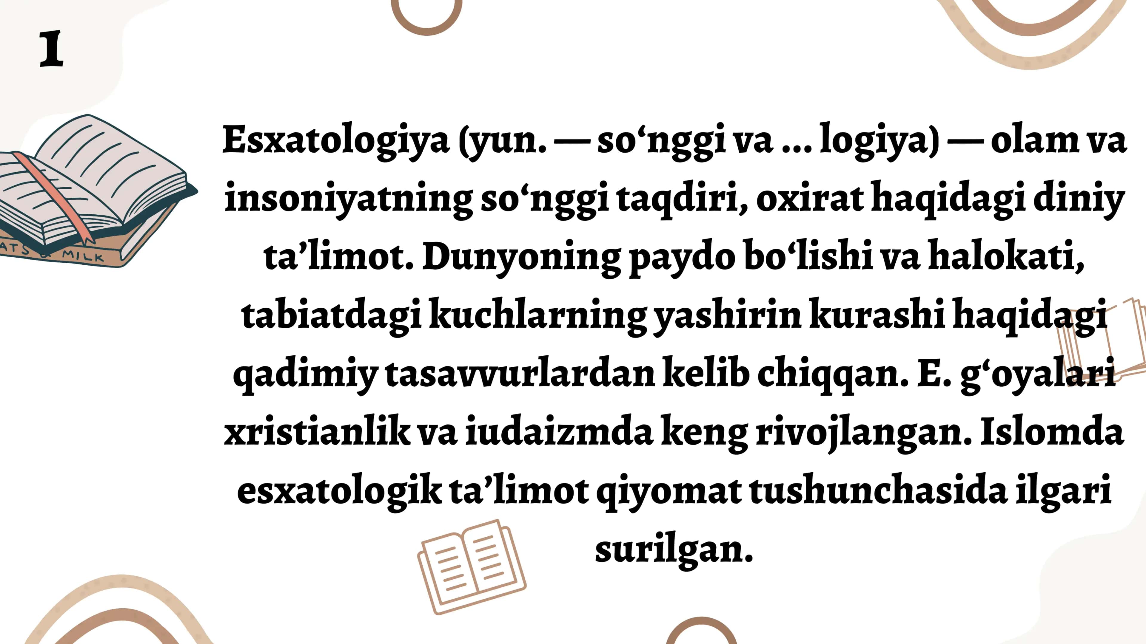 Esxatologoyaning mohiyati Qiyomat va ohirat dunyosi 3