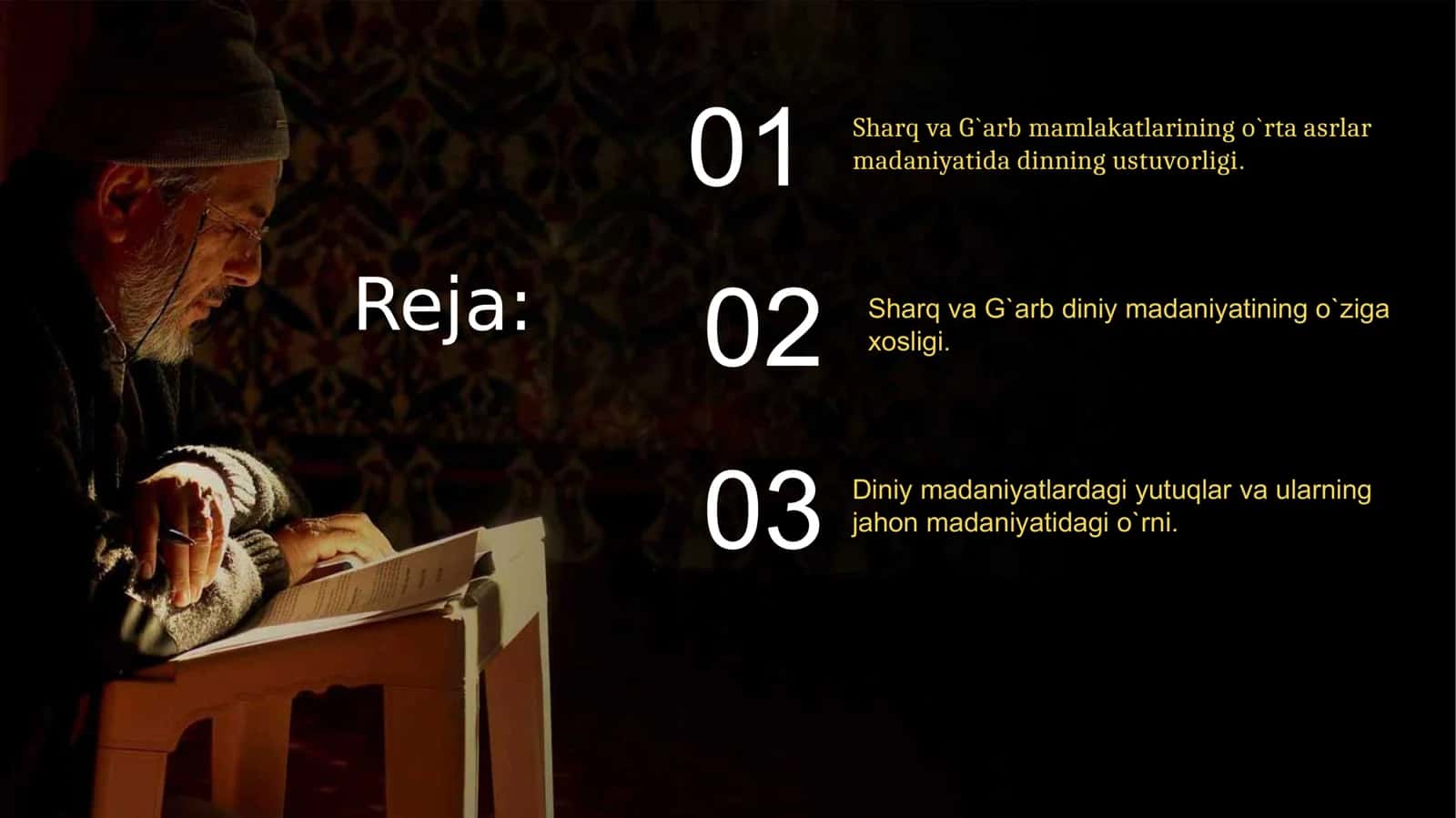 Diniy madaniy 3