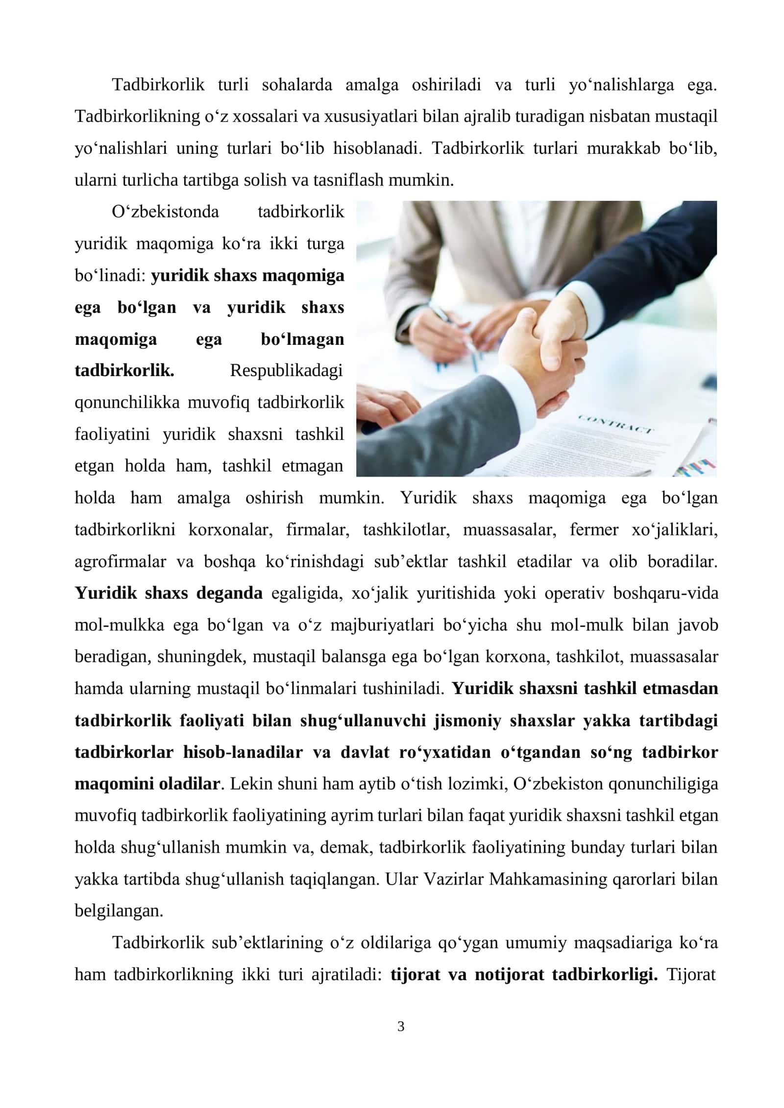 TADBIRKORLIK FAOLIYATINING SHAKLLARI 3
