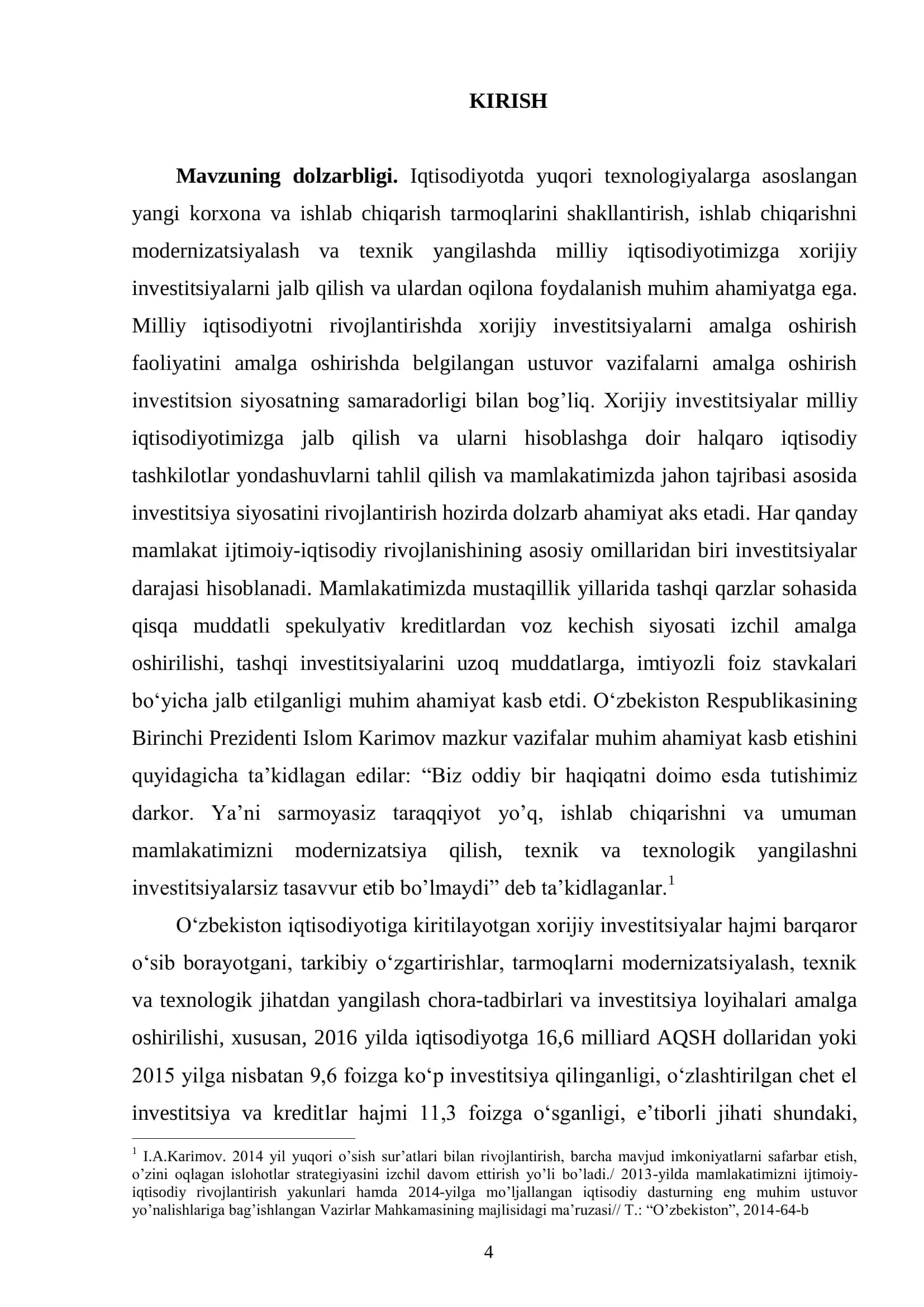 XORIJIY INVESTITSIYALARNI JALB QILISHNI SAMARALI TASHKIL QILISH MASALALARI 3