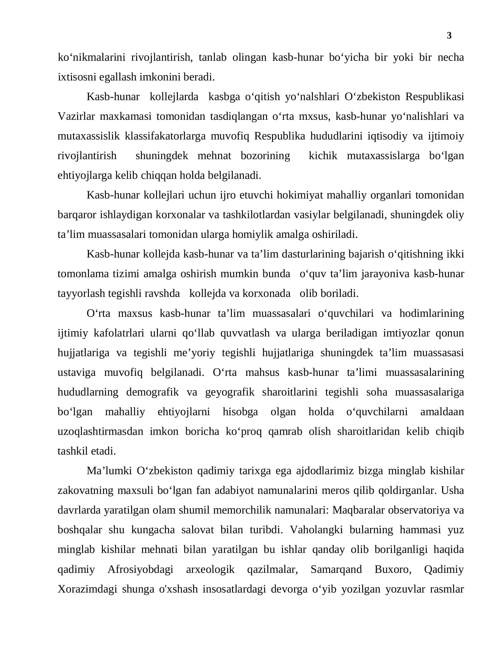 Akademik litsey va kollej rahbarlarining malakasini oshirish jarayonida variativ dasturlardan foydalanish 3