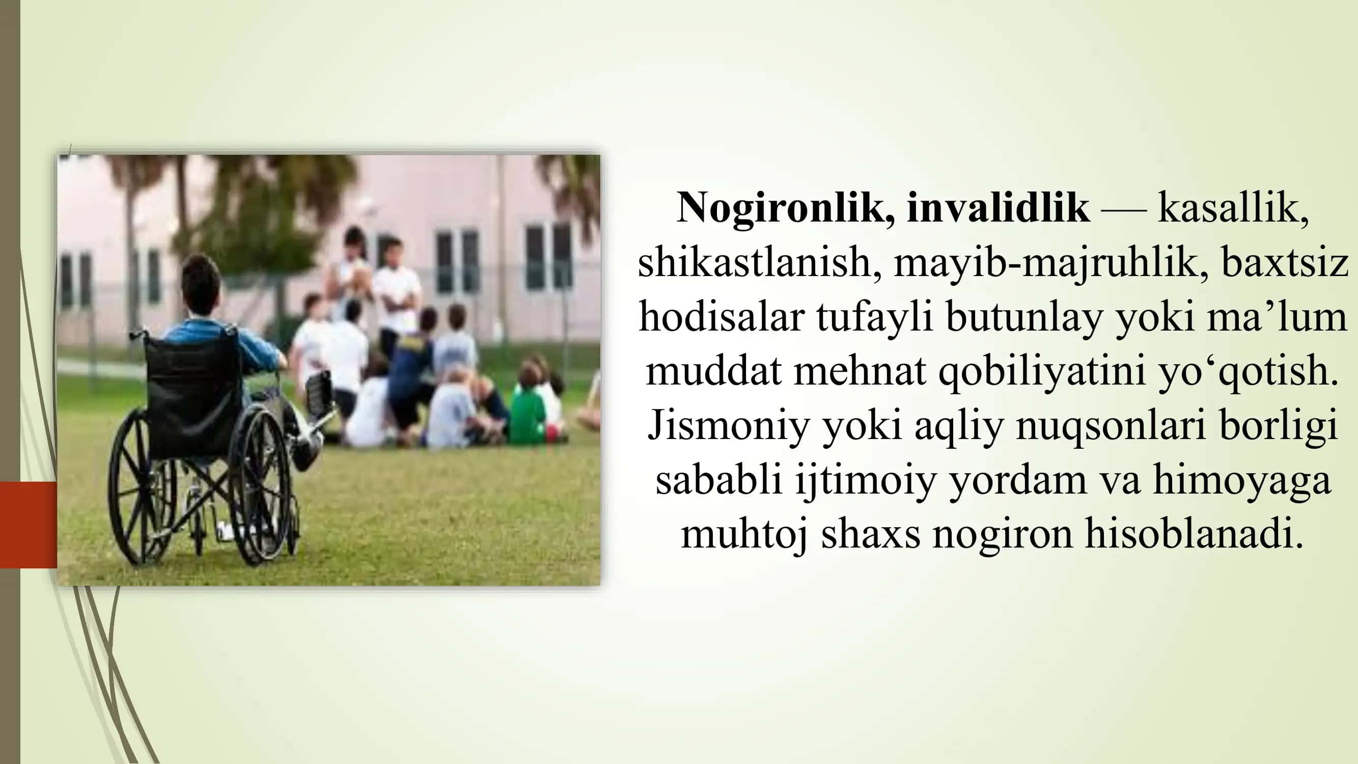 Oiladan tashqarida yashovchi nogironligi bor bolalar reabilitatsiyasi 3