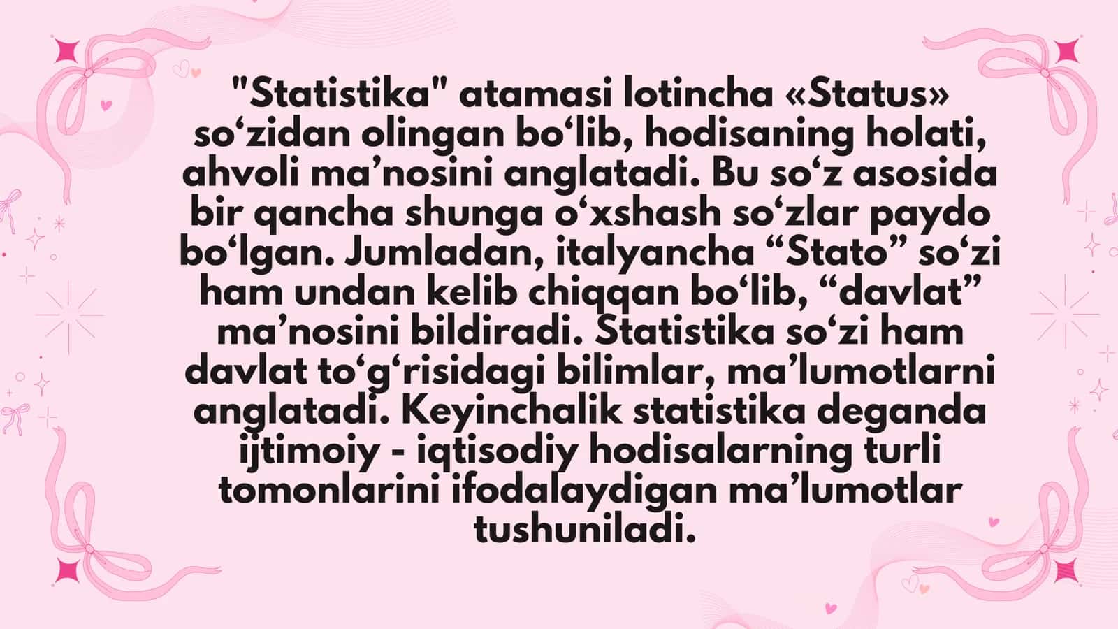 Statistik tadqiqotlarni tashkil etish 3