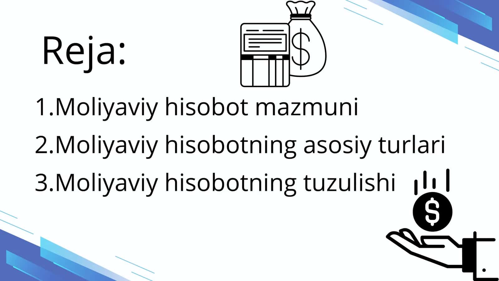 Moliyaviy hisobotning mazmuni,uning turlari va tuzulishi 3