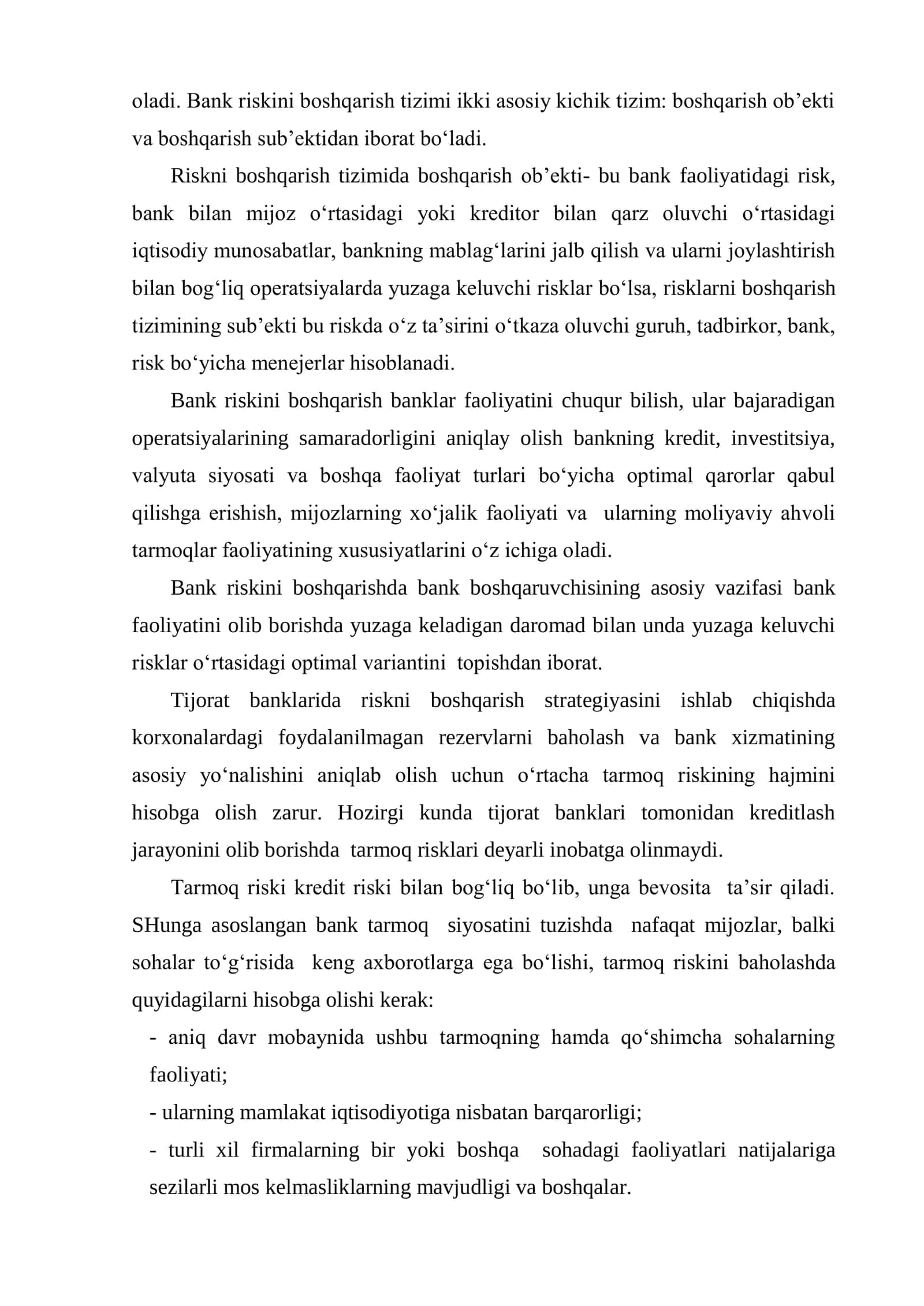 Bank risklarini boshqarish tizimi va uning tuzilishi 3