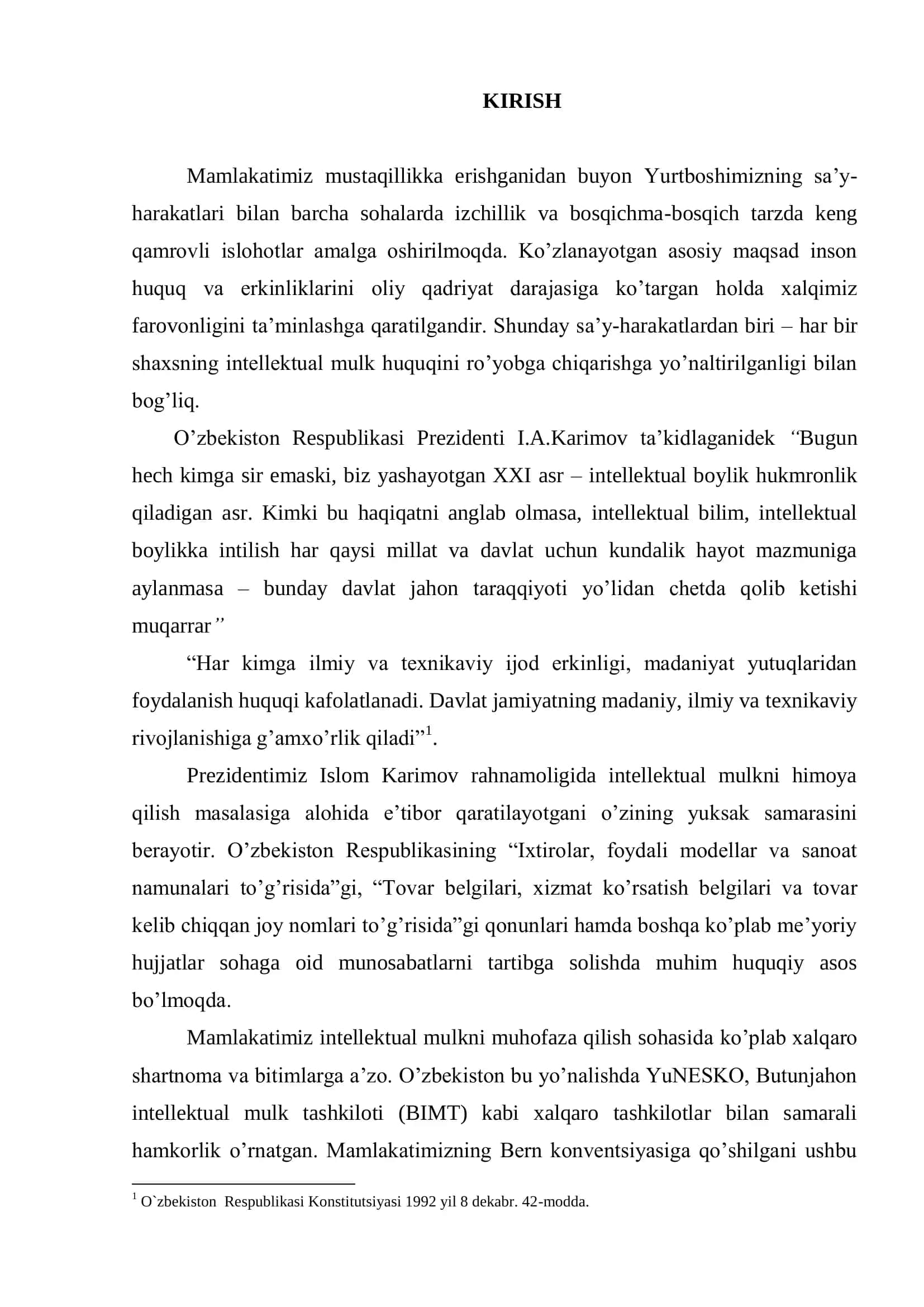Iqtisodiyotni modernizatsiyalash sharoitida intelektual mulk bozorini rivojlantirishning ustuvor yo‟nalishlari 3