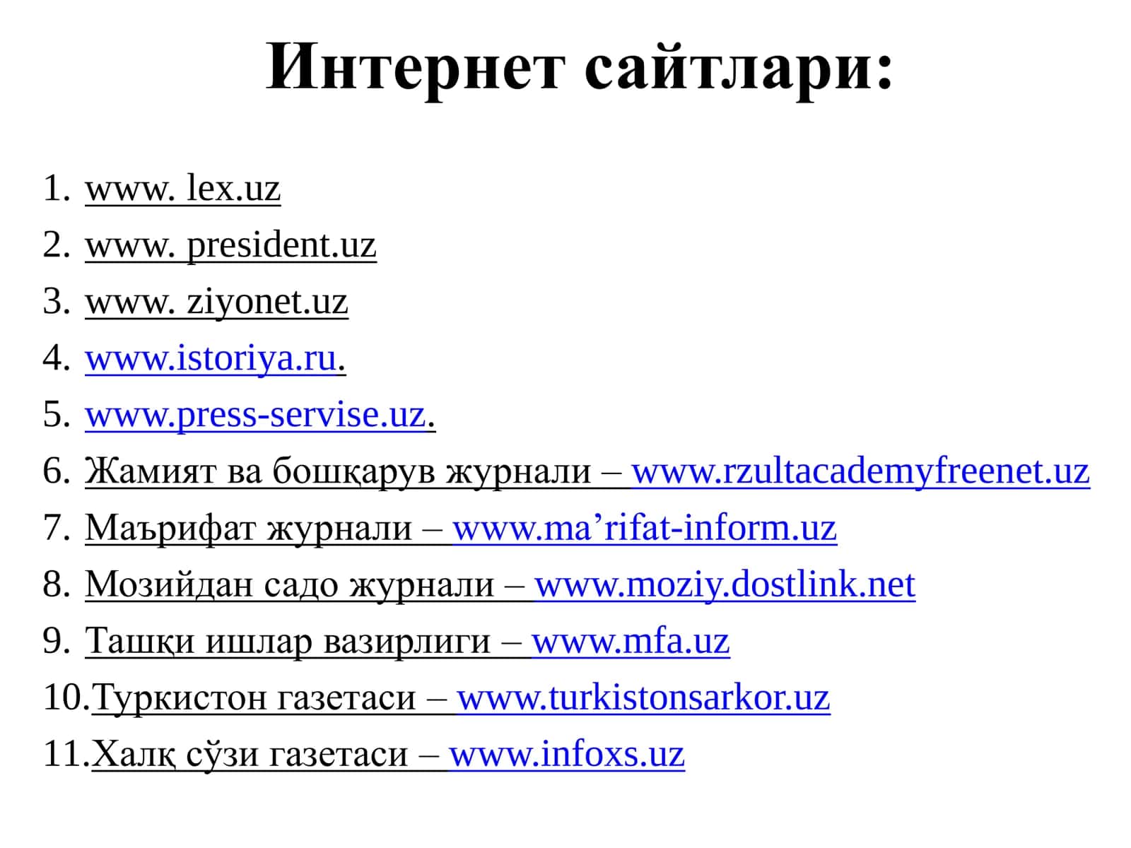 Ўзбекистонда Демократик, Фуқаролик жамияти асосларининг шаклланиши, амалга оширилган сиёсий ислоҳотлар 3