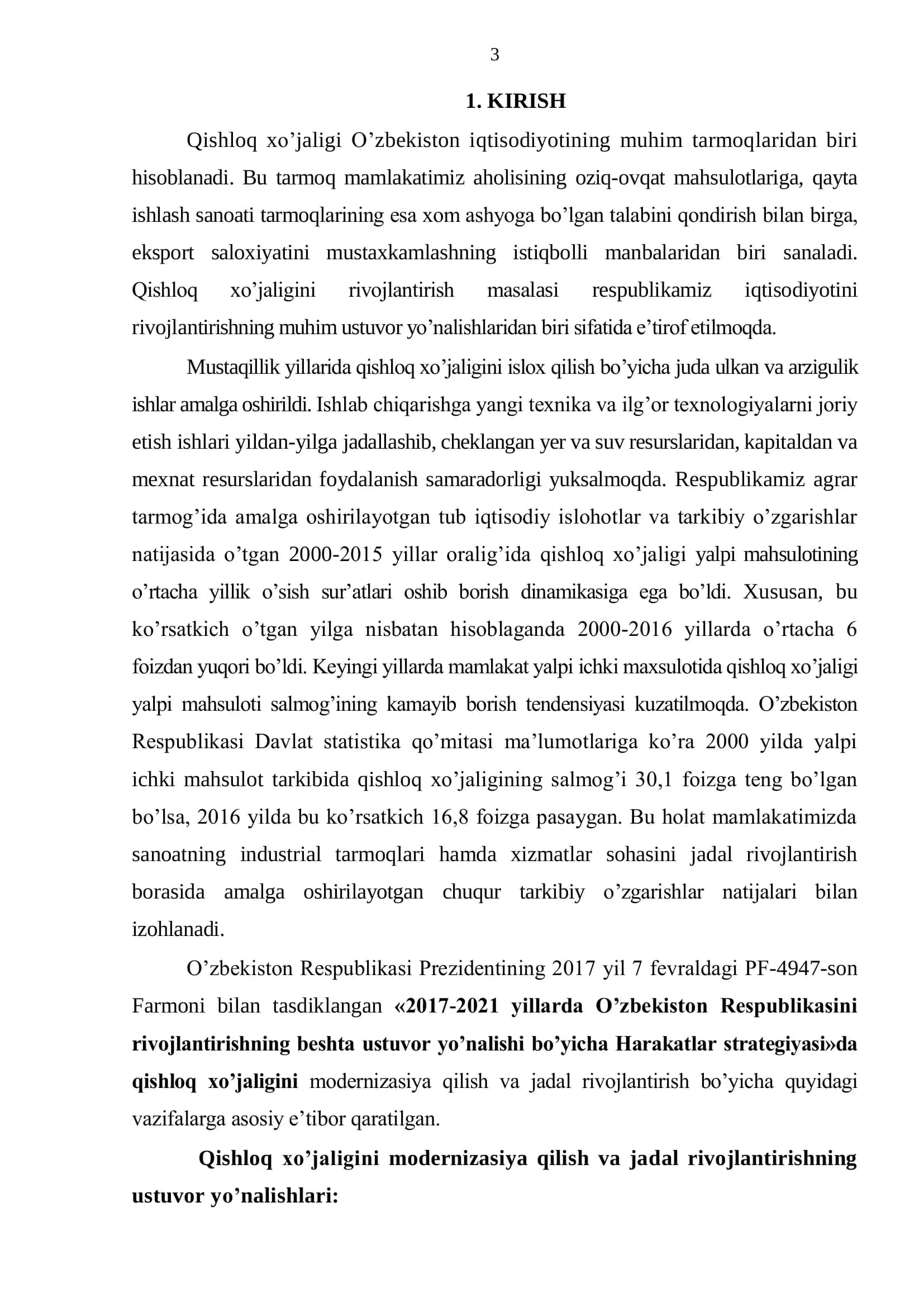 Bitiruv malakaviy ishi "Sigirlarda enzootik osteodistrofiyaning etiopatogenezi va profilaktikasi" 3