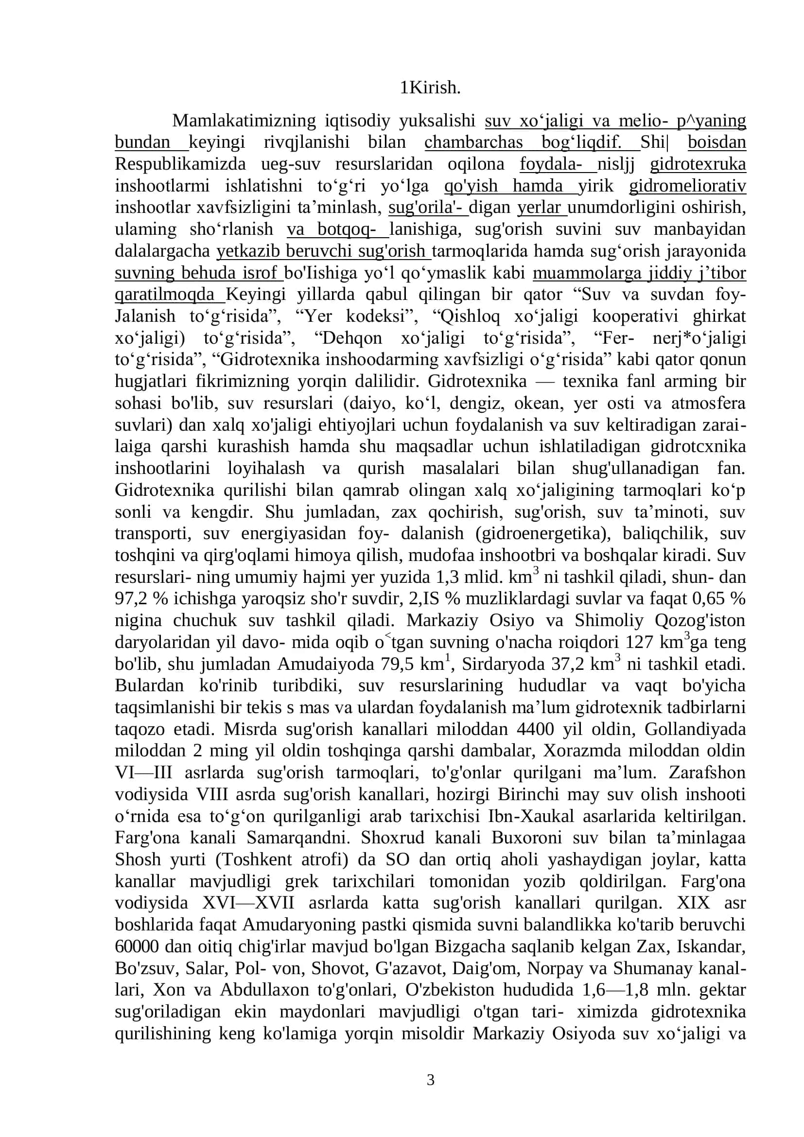 Kurs ishi "Gidravlik sakrash masalalarini MS Excel va dasturlashtirish yordamida yechish" 3