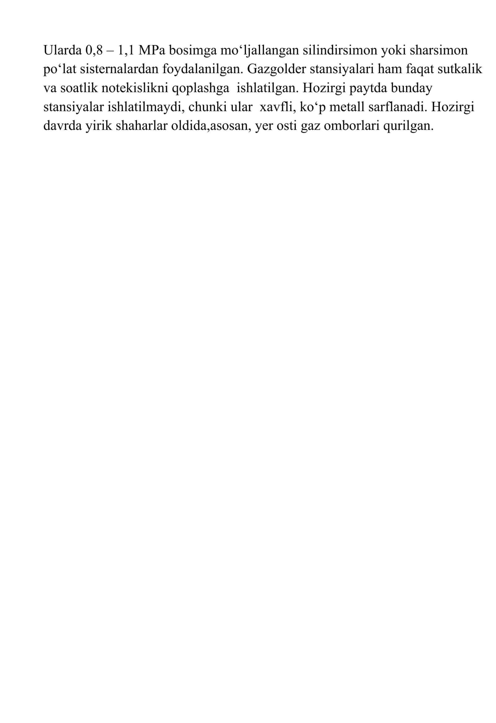 Gaz sarfining mavsumiy o‘zgarishlarini rostlash 3