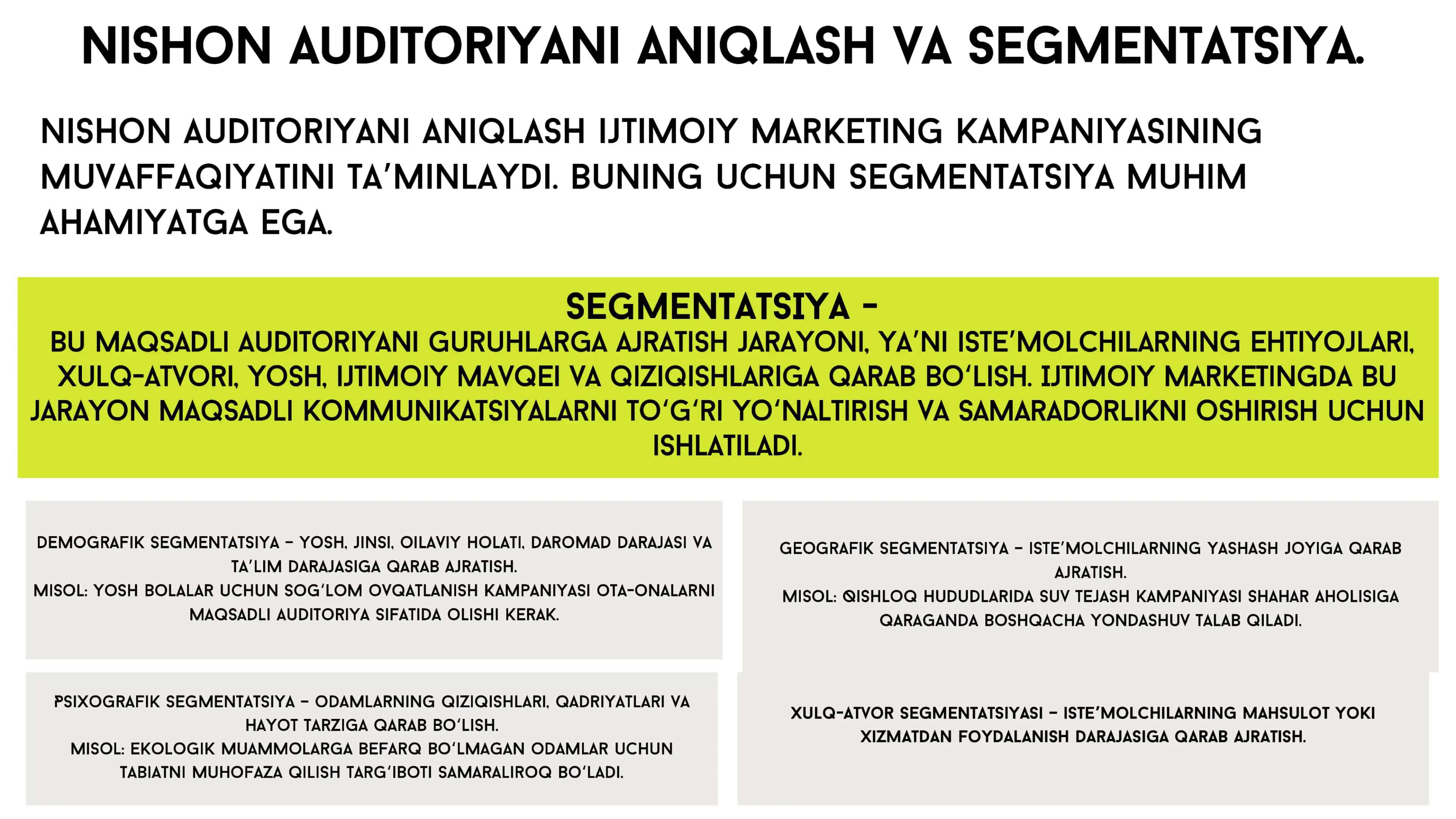 IJTIMOIY MARKETINGNI TASHKIL ETISHNING  YO'NALISHLARI. 3