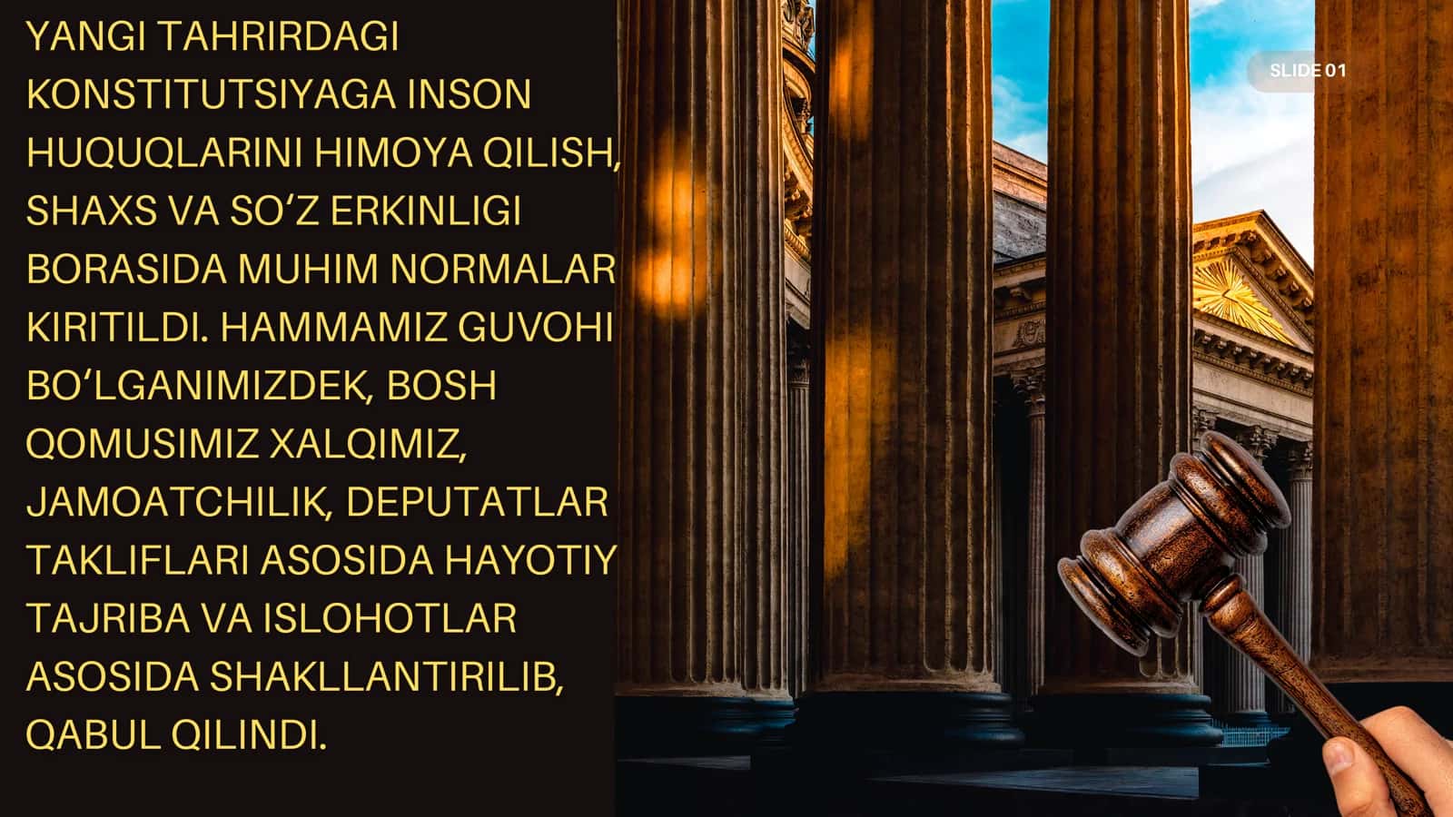 FIKRLASH, SO'Z VA E'TIQOD ERKINLIGI. YANGICHA YONDASHUVLAR 3