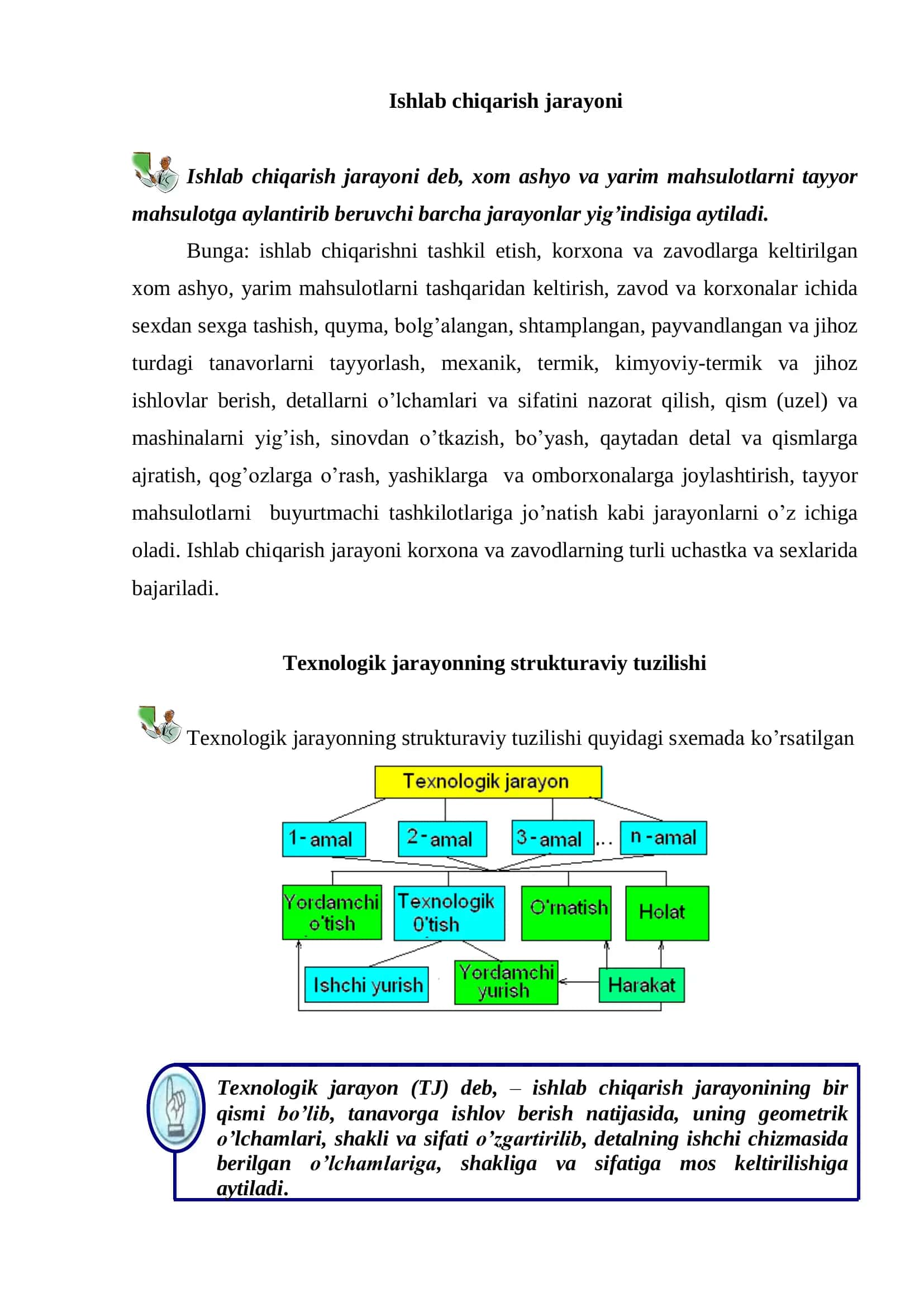 Ishlab chiqarish va texnologik jarayonlar 3
