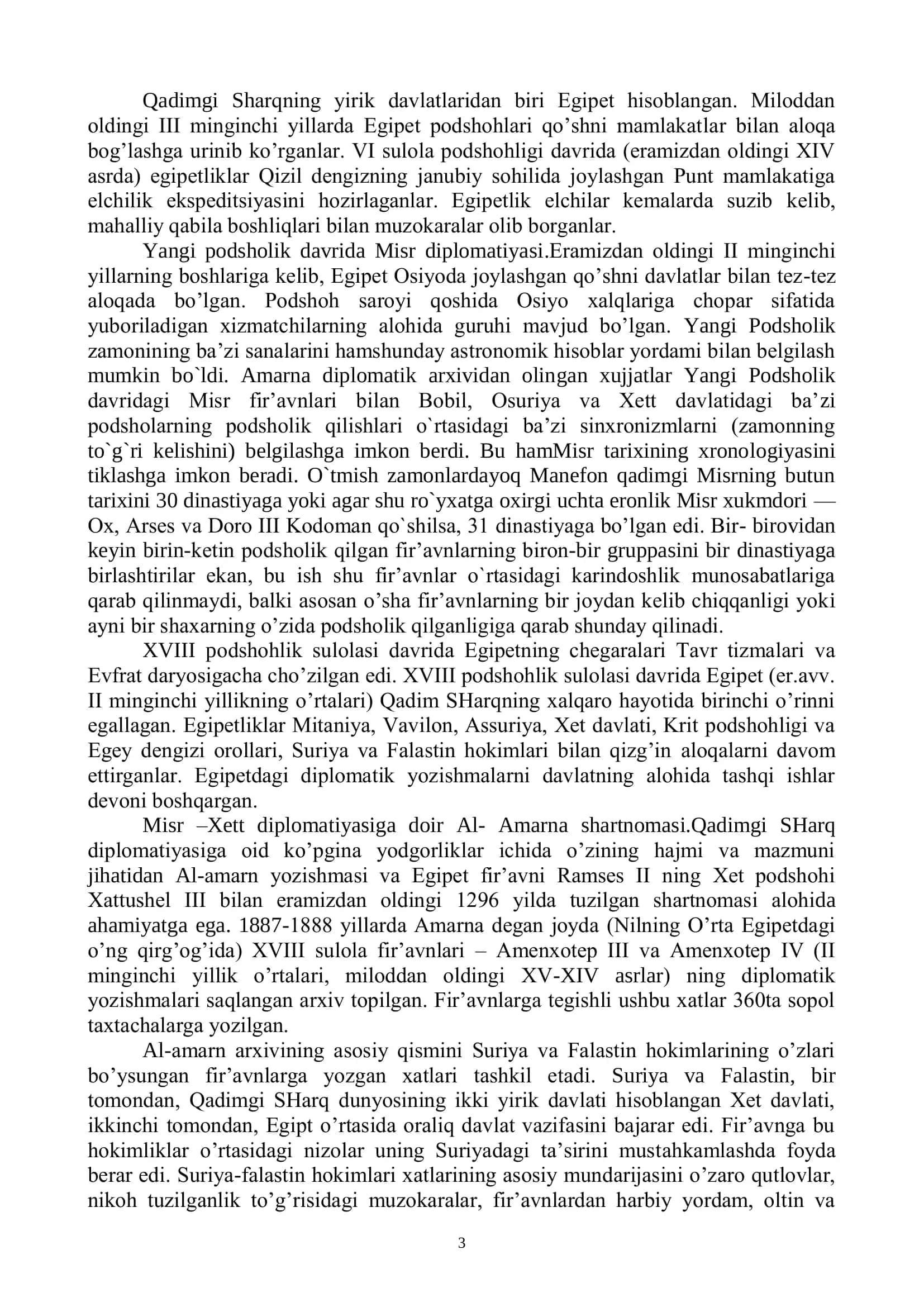 Xalqaro munosabatlar va diplomatiya tarixi 3