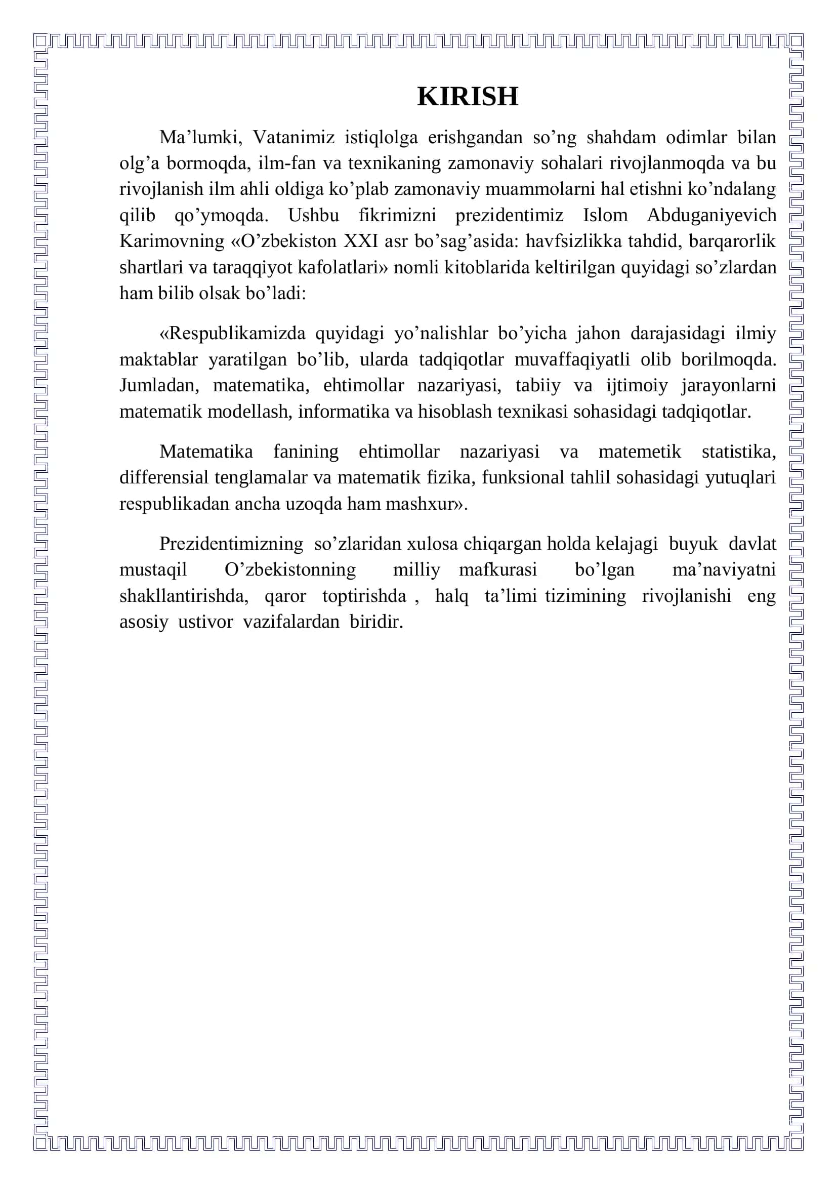 "Funksiyalar va ularning grafigi" 3