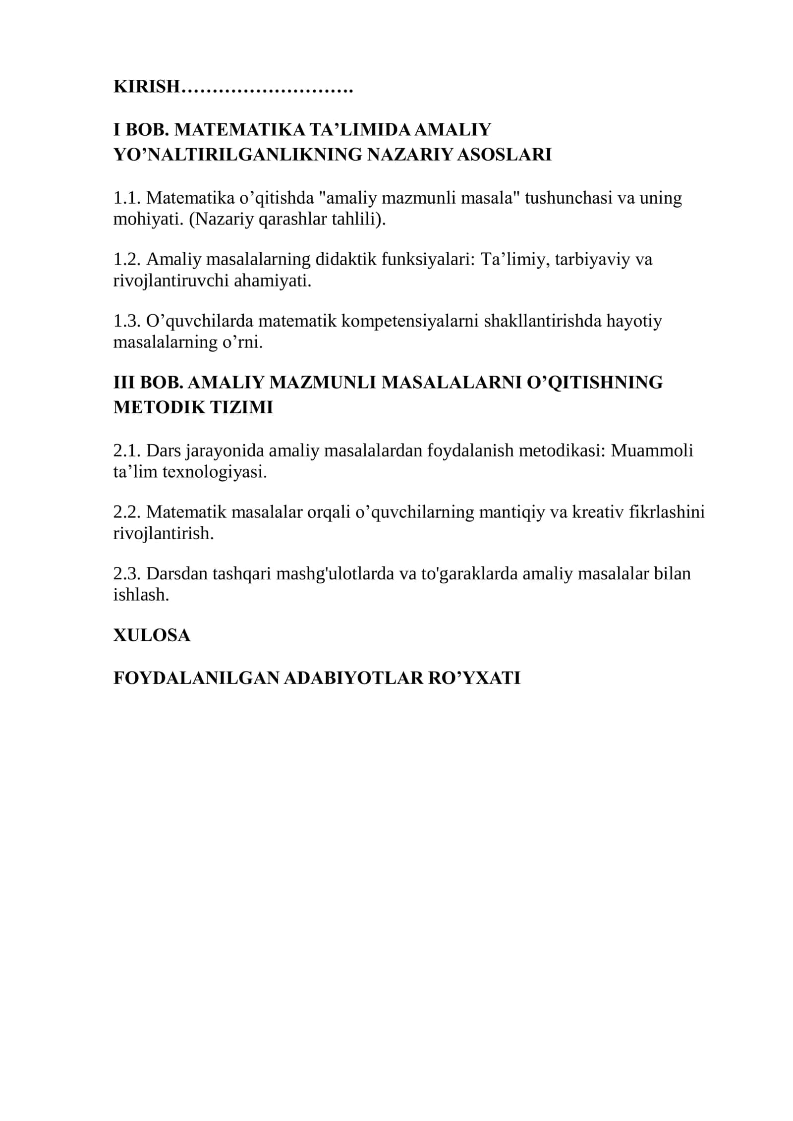 Maktab matematikasida amaliy mazmunli masalalarning o'rni 3