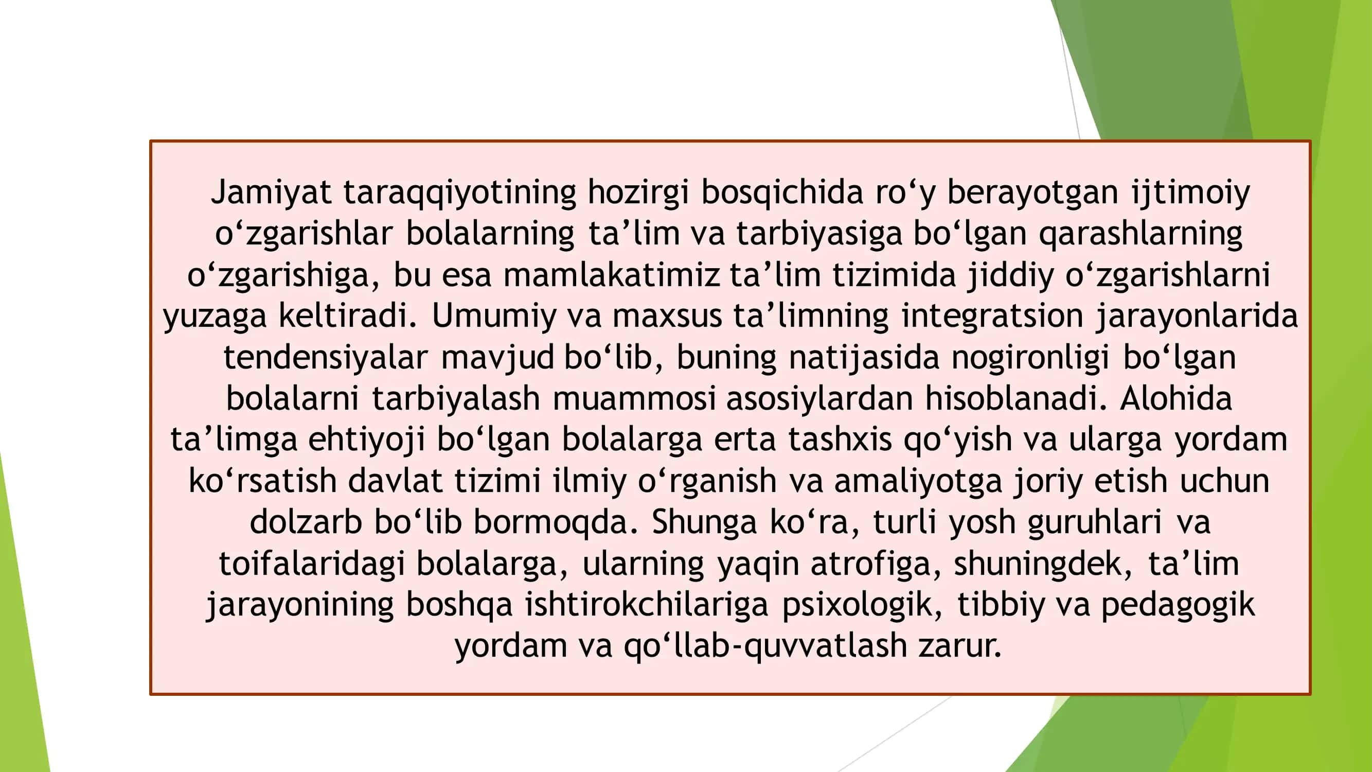 Inklyuziv ta’lim muammolarini o‘rganish 3