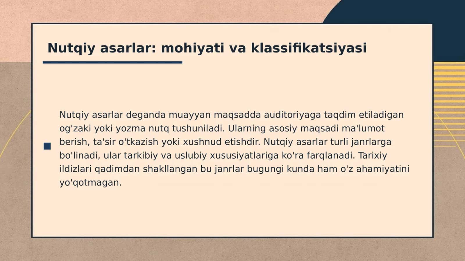 Nutqiy asarlar va ularning janrlari tahlili 3