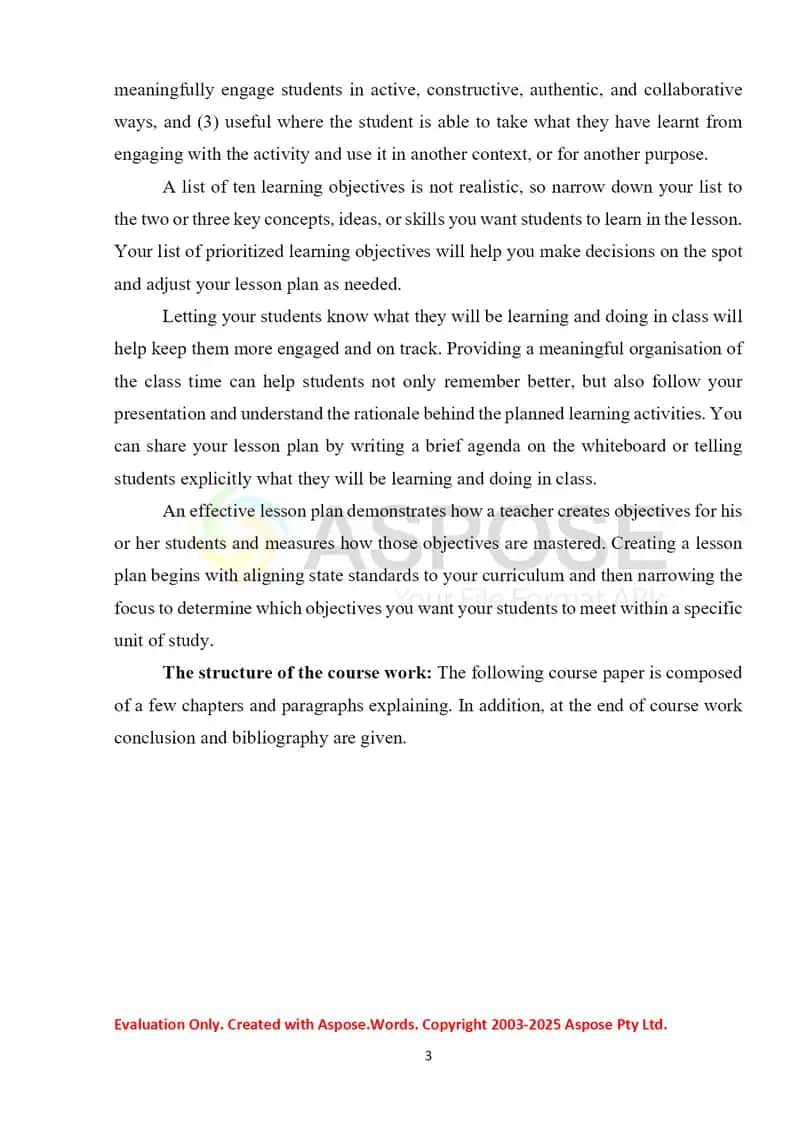 Lesson Planning 3