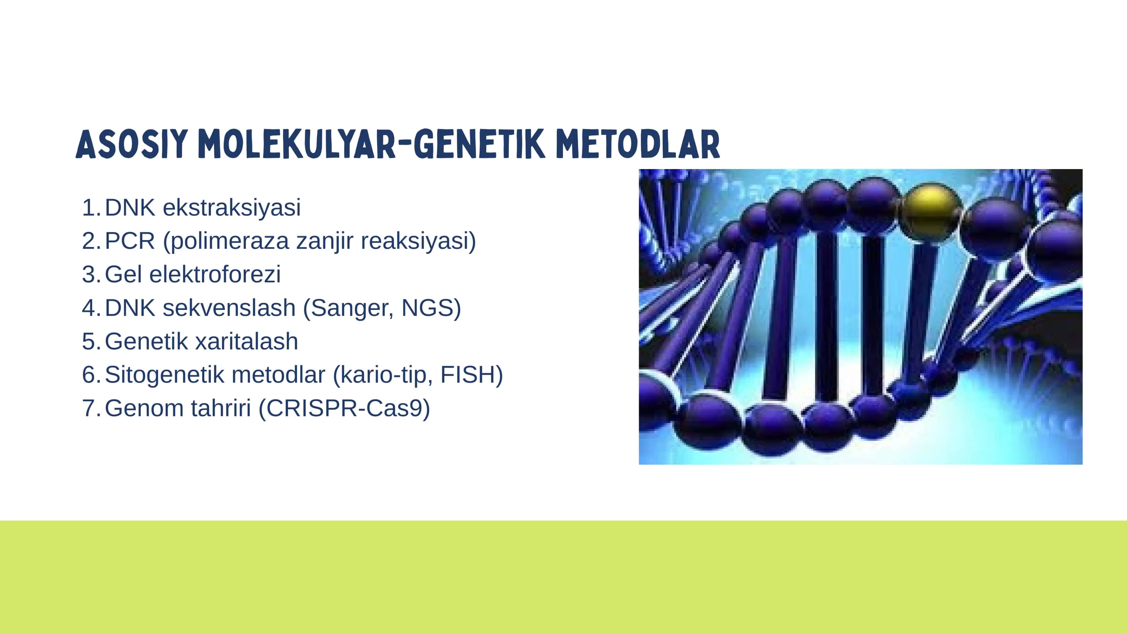 Genomni o‘rganishning molekulyar-genetik metodlari 3