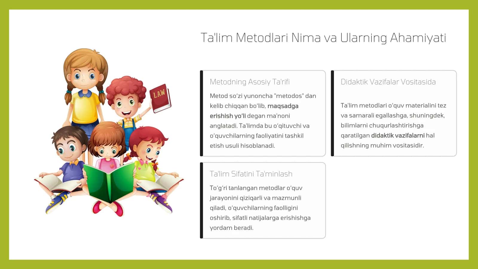 Ta'lim Metodlari va Usullari 3