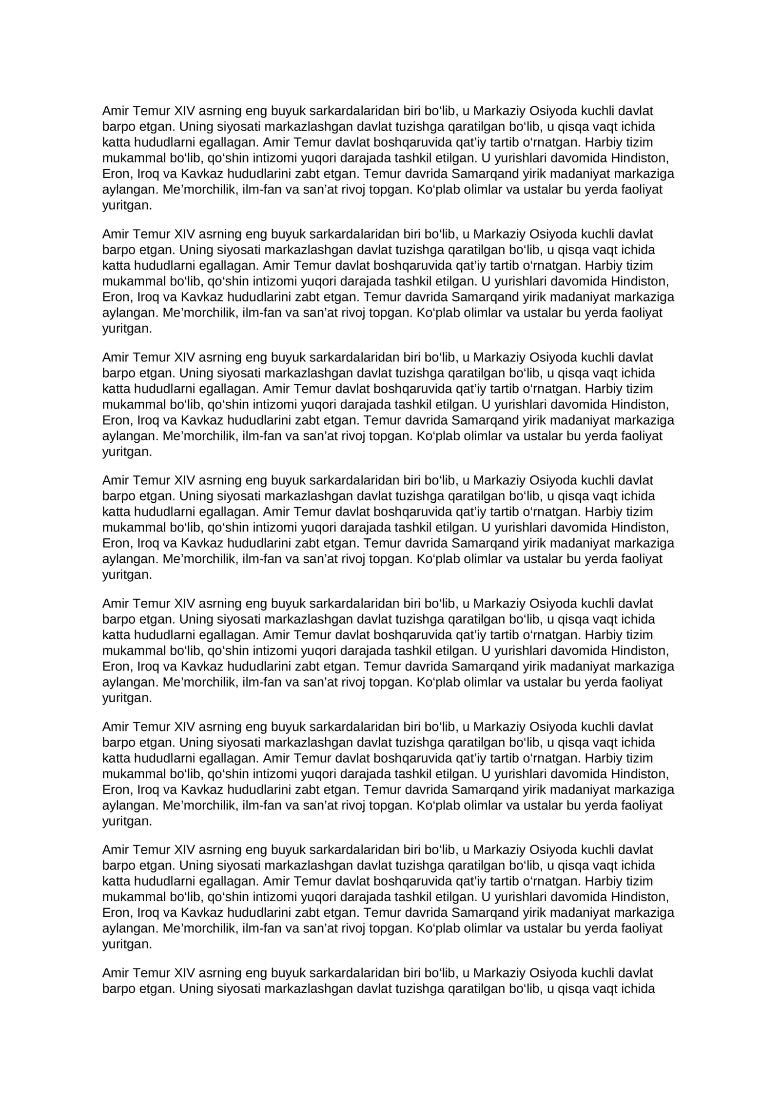 Amir Temur saltanati va uning tarixiy ahamiyati 3
