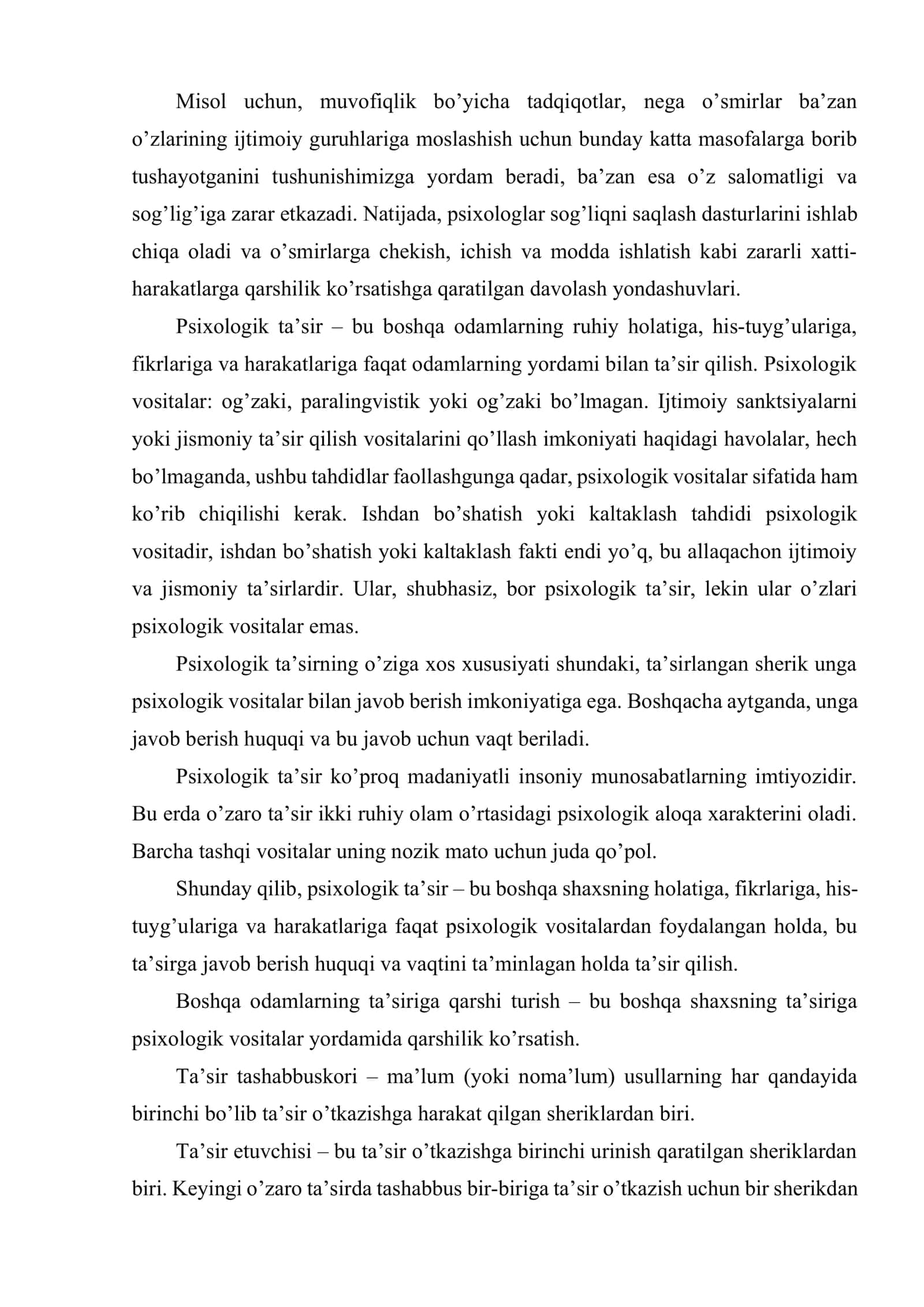 Ijtimoiy psixologik ta’sirlar nazariyasi va uning mohiyati 3