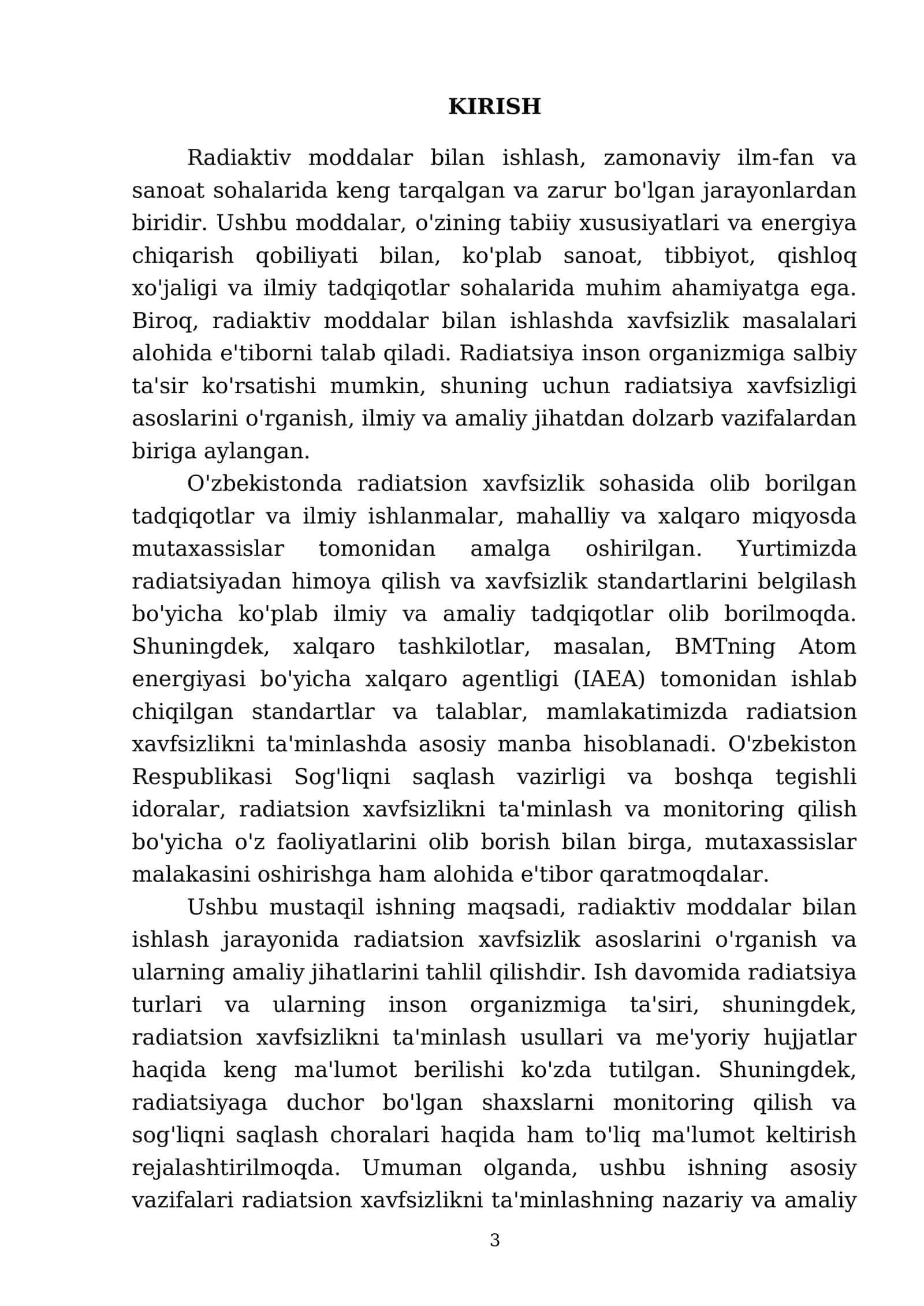 Radiaktiv moddalar bilan ishlaganda radiotsion xavfsizlik asoslari 3