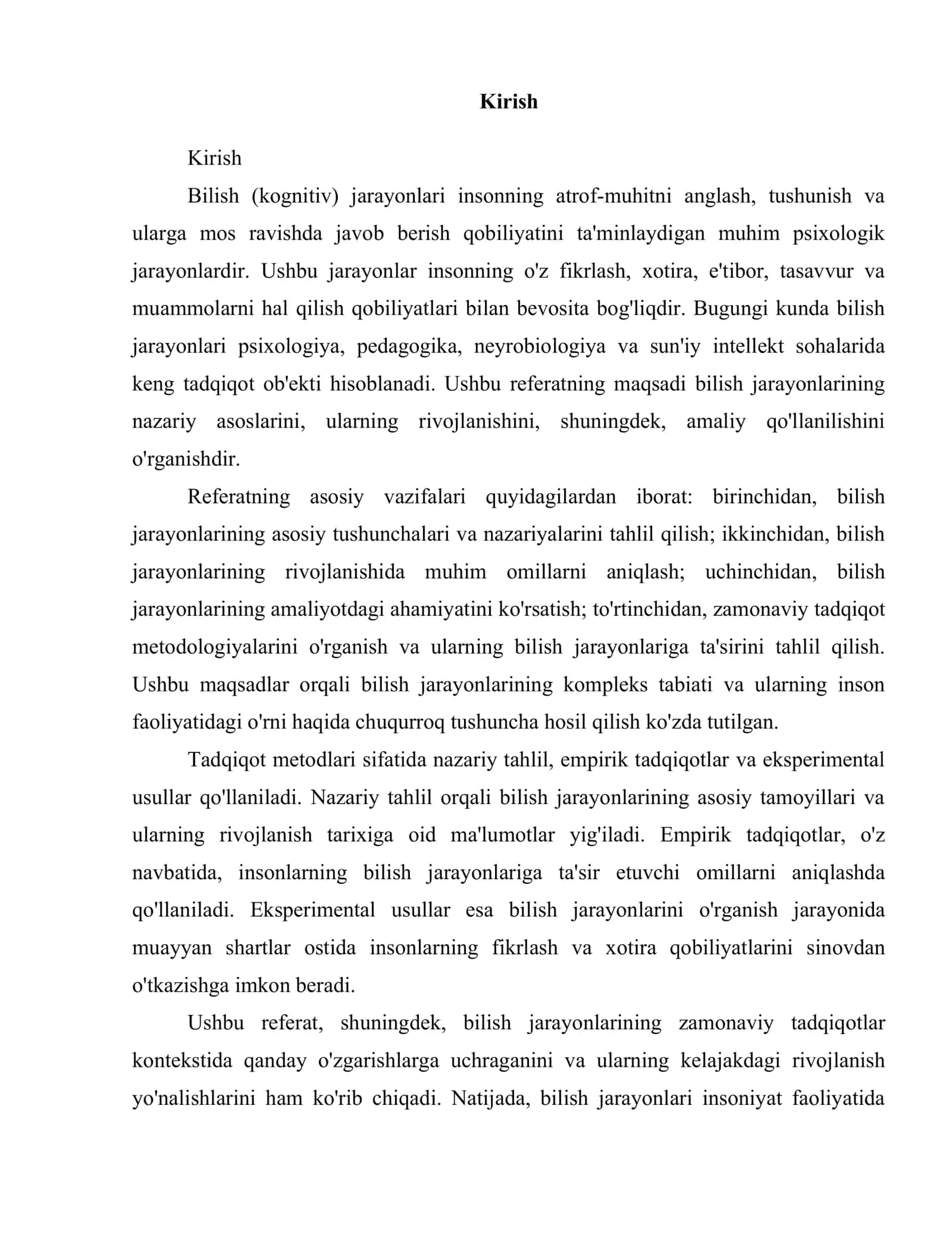 BILISH (KOGNITIV) JARAYONLARI 3