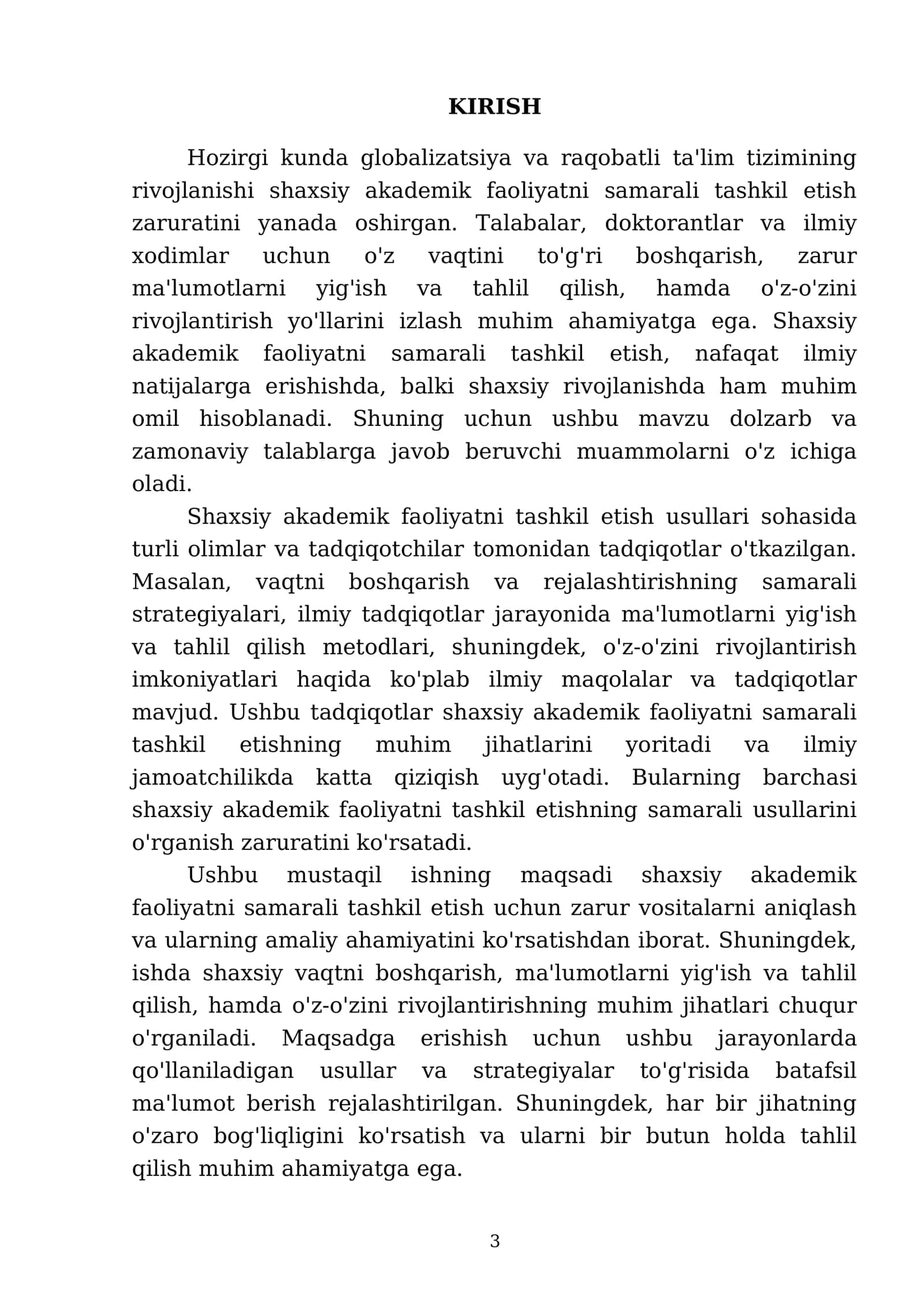 Shaxsiy akademik faoliyatni samarali tashkil etish vositalari 3