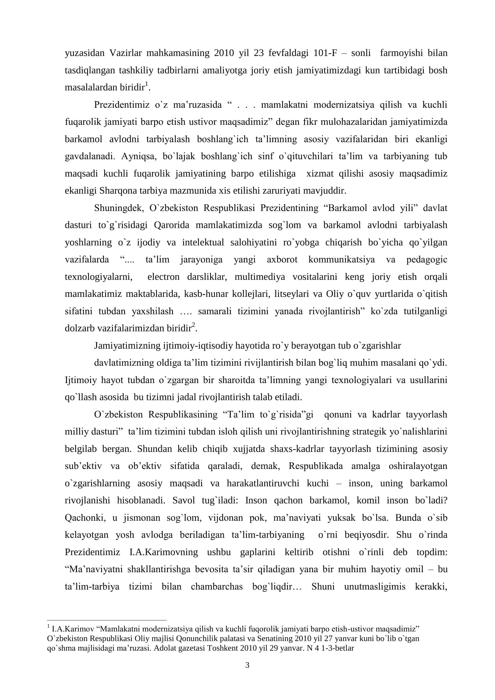 Odobnoma darslarida milliy o’zlikni anglash 3