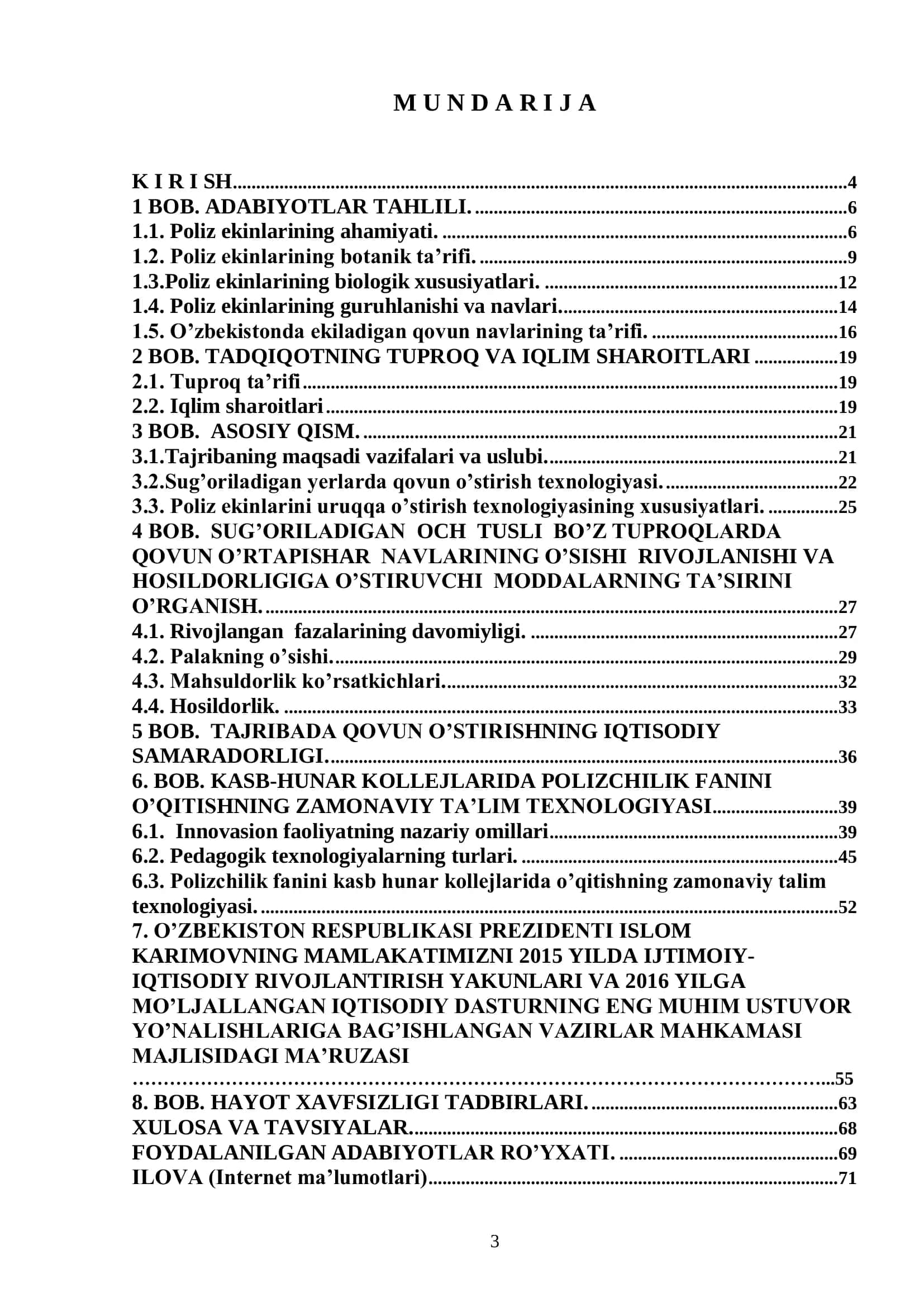 Qovun o’rtapishar navlarining o’sishi 3