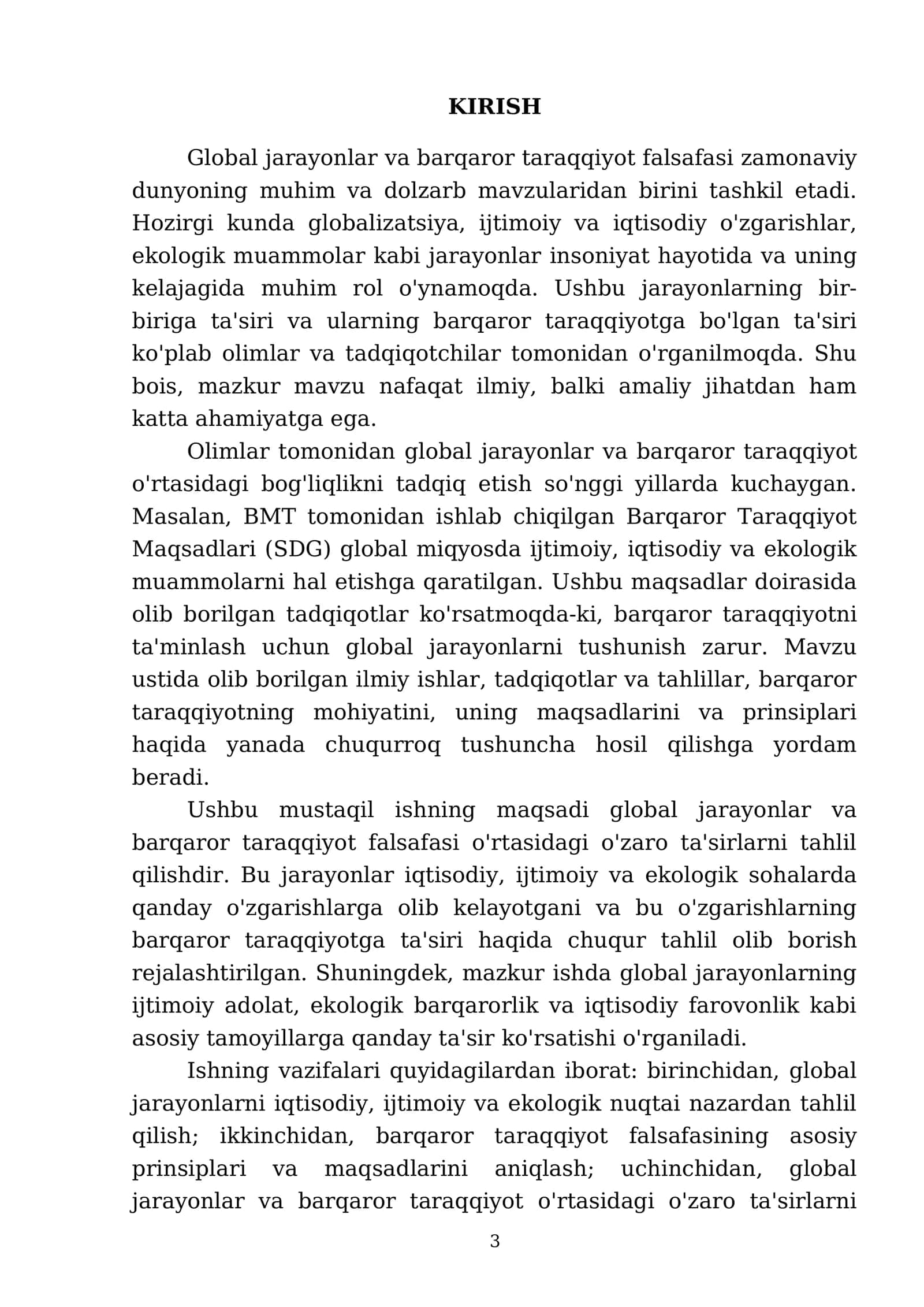 Global jarayonlar va barqaror taraqqiyot falsafasi 3