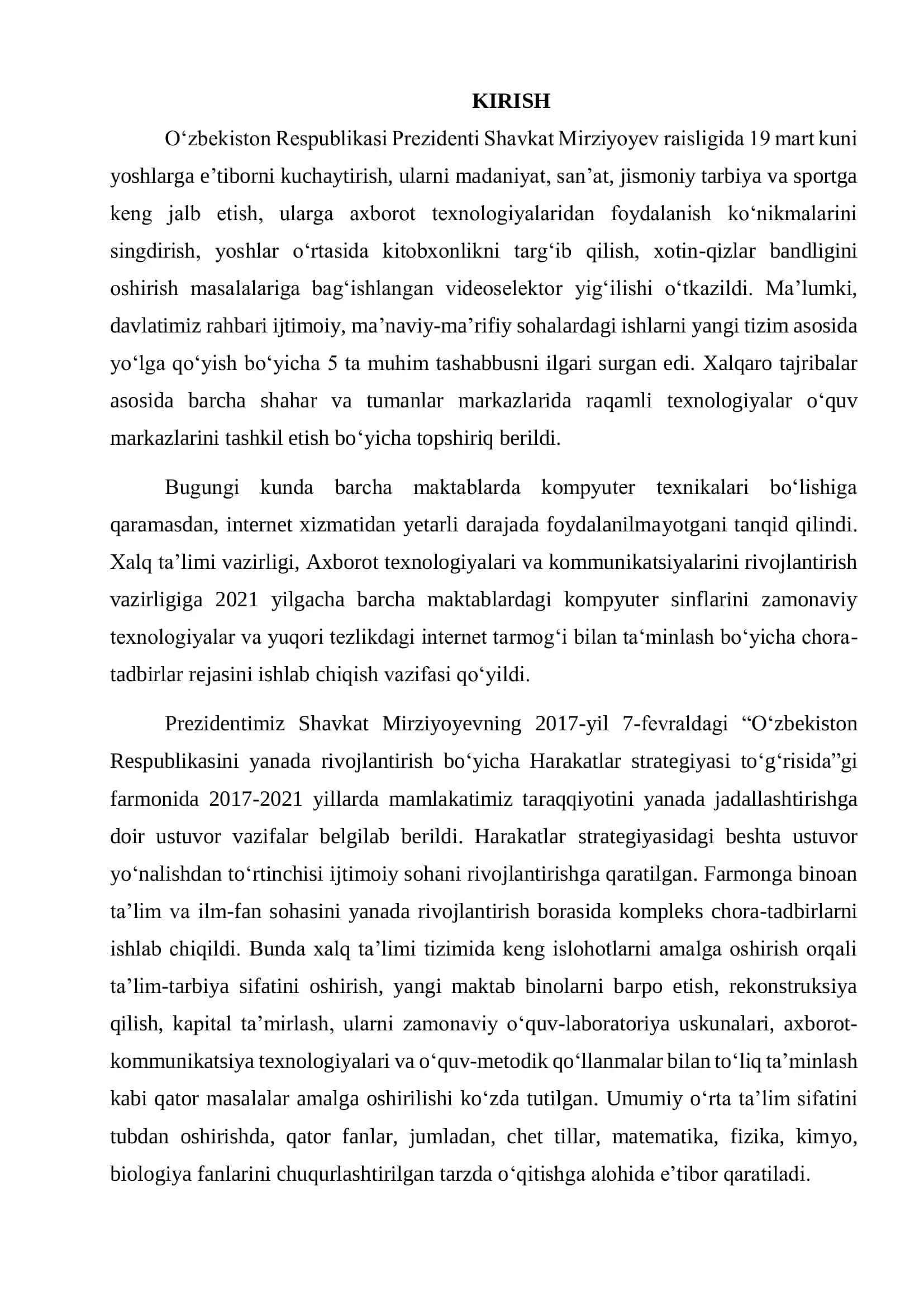 MS ACCESS 2013 DASTURI VA UNI PEDAGOGIK DASTURIY VOSITALARIDAN FOYDALANIB O‘QITISH METODIKASI 3