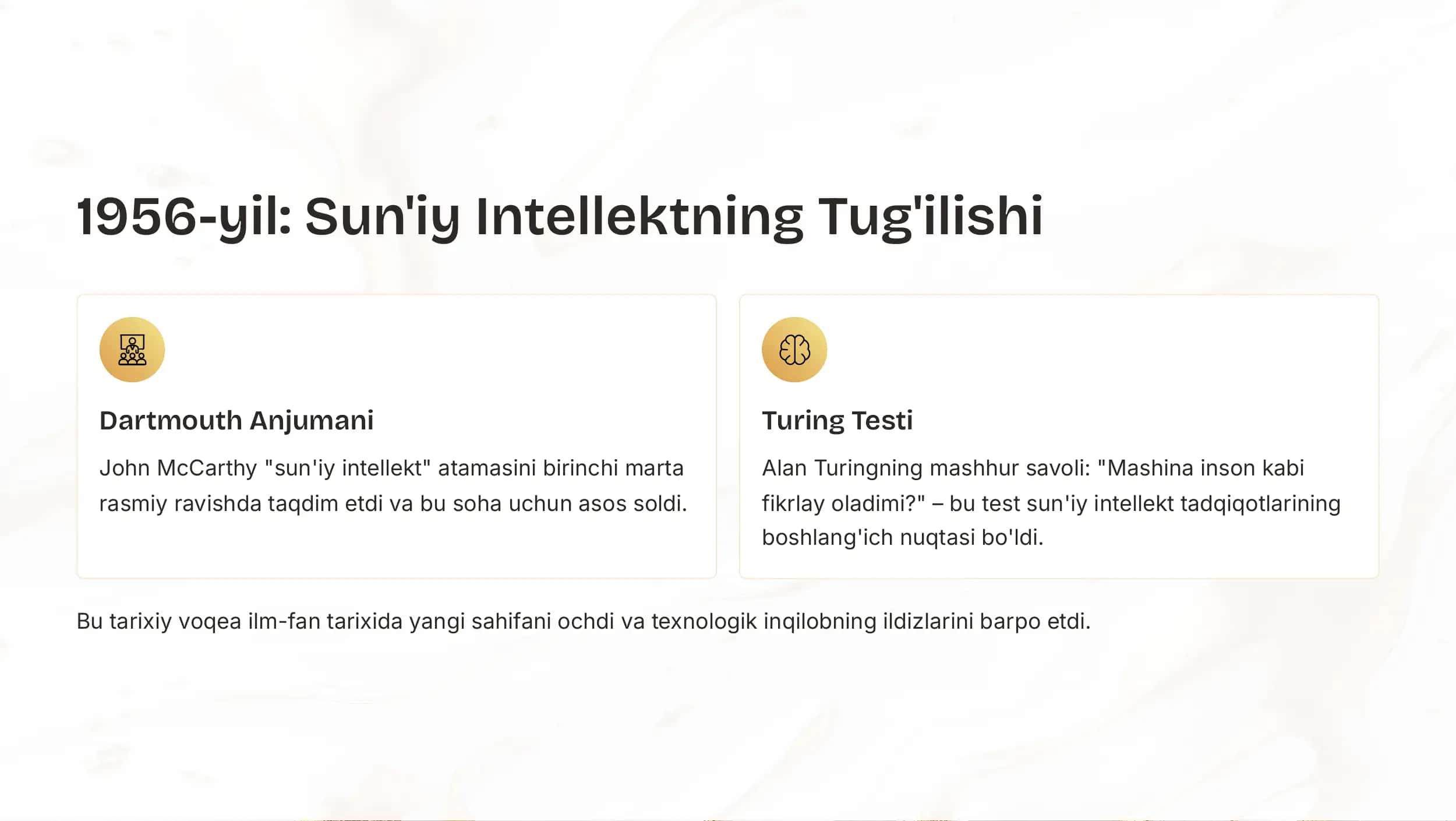 Sun'iy Intellekt Nima? Kelib Chiqishi va Hayotimizdagi O'rni 3