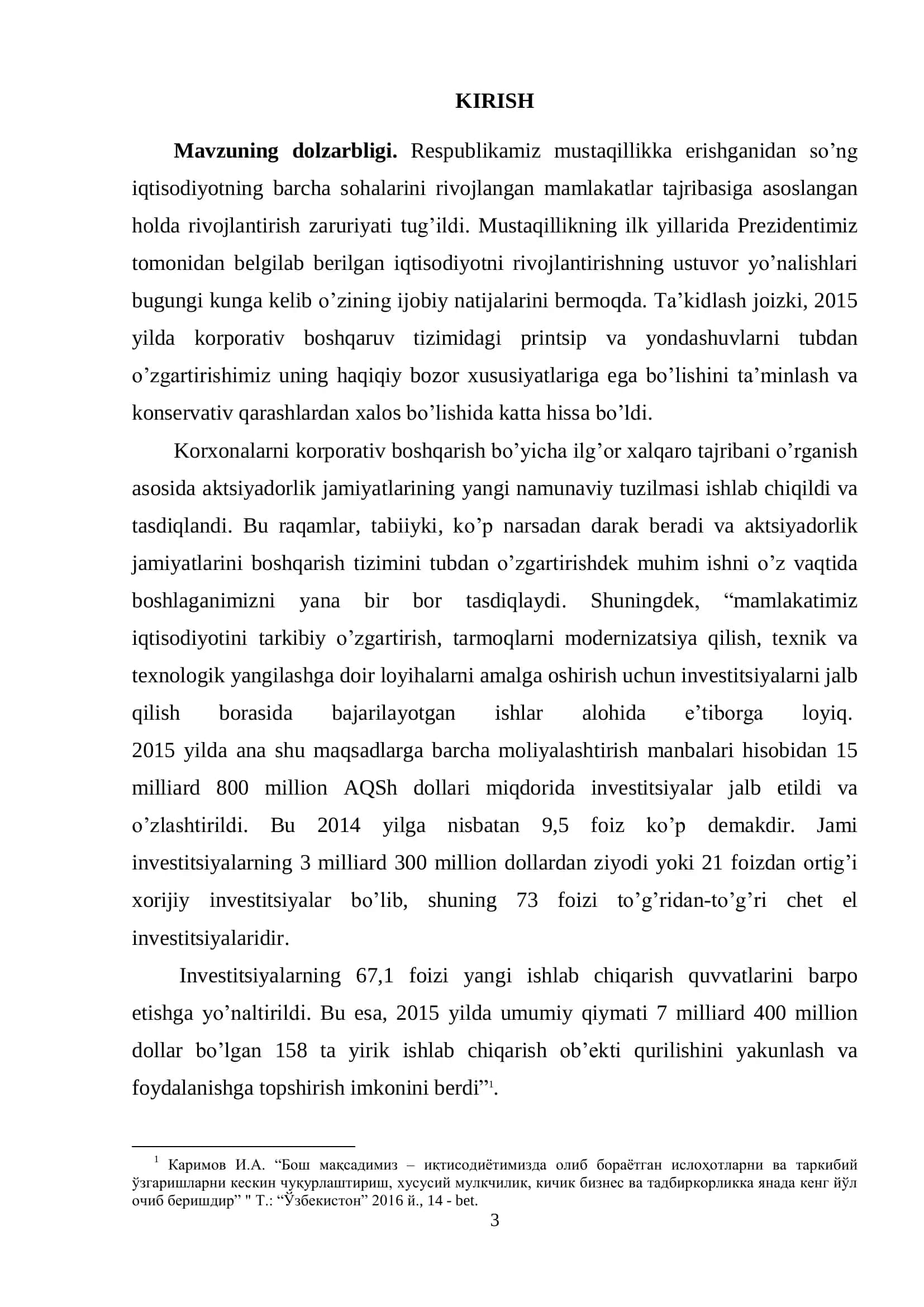 "Qimmatli qog'ozlar hisobi va auditining nazariy asoslari" 3